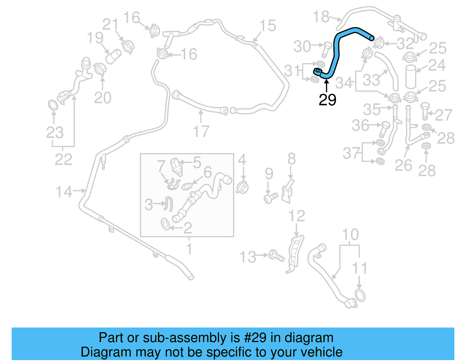 Pressure Hose 059-121-454-H - View 3