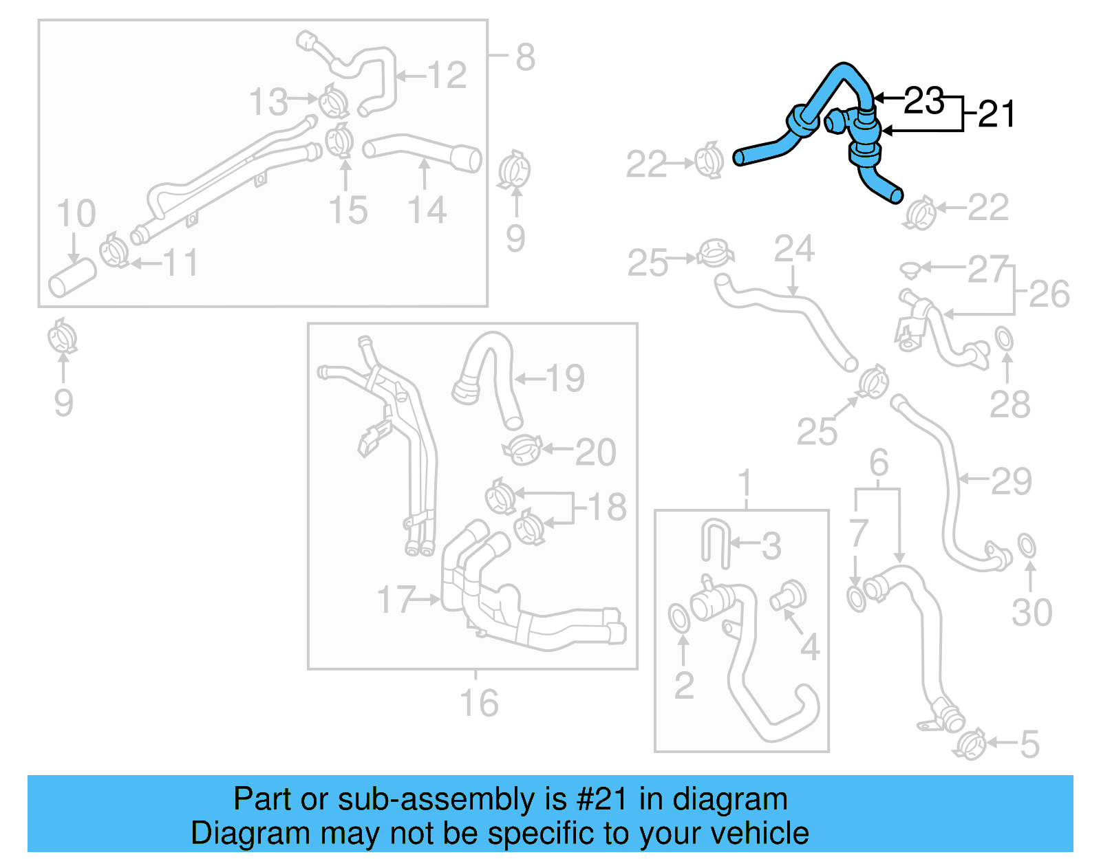 Water Hose Assembly 7P6-122-157-E - View 4