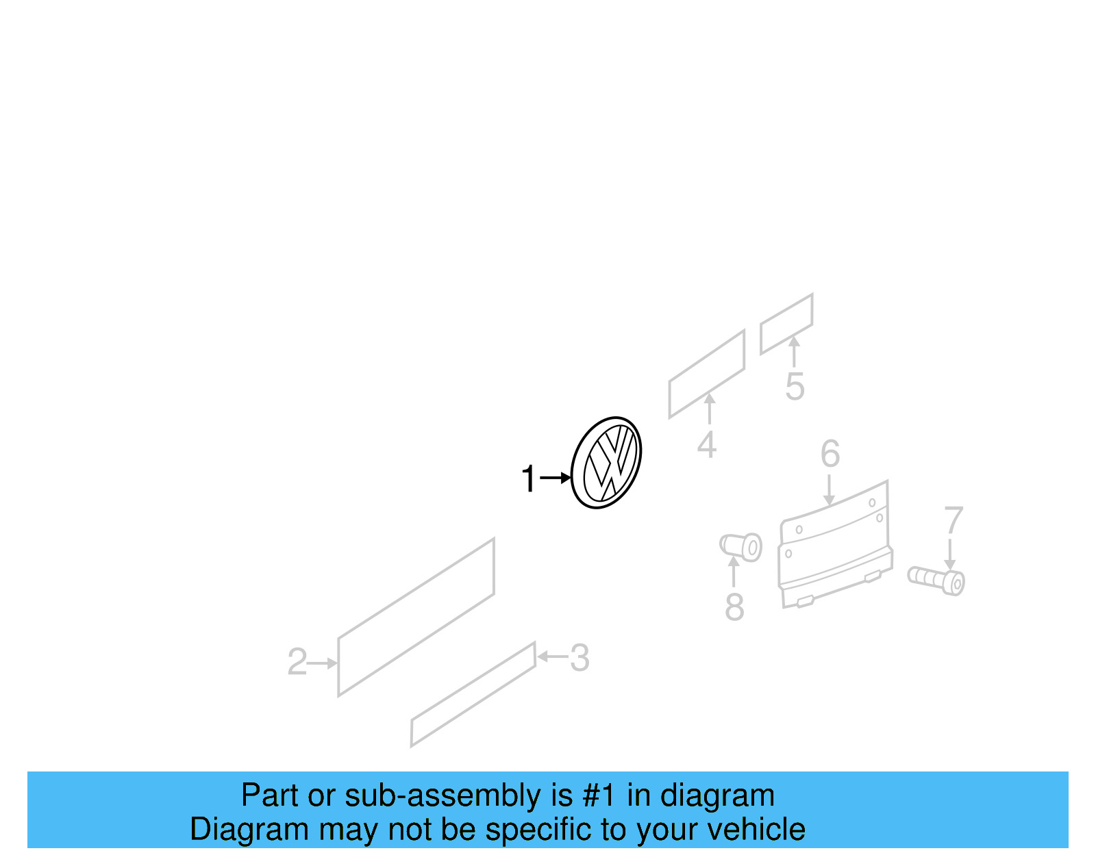 Emblem 7P6-853-630-A-ULM - View 14