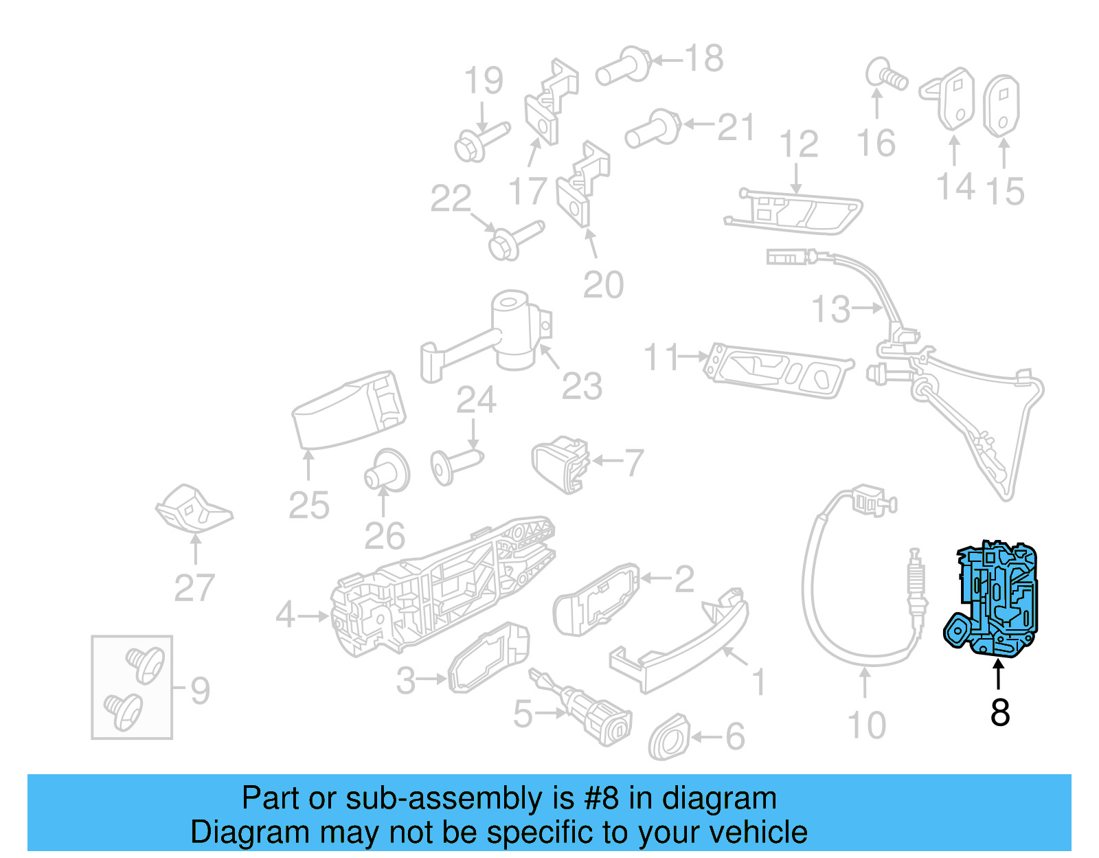 Lock Actuator 5K1-837-016-C - View 11