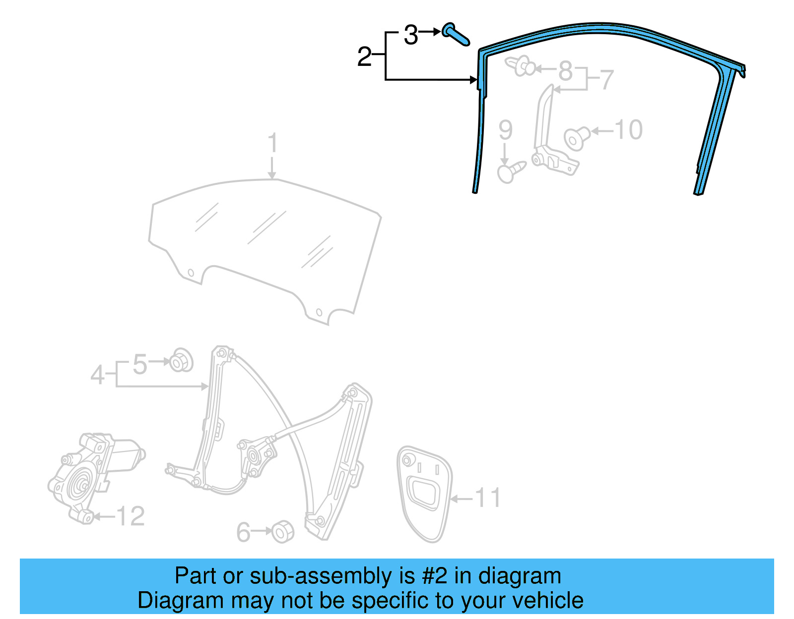 Window Channel 5GM837431C5AP - View 4