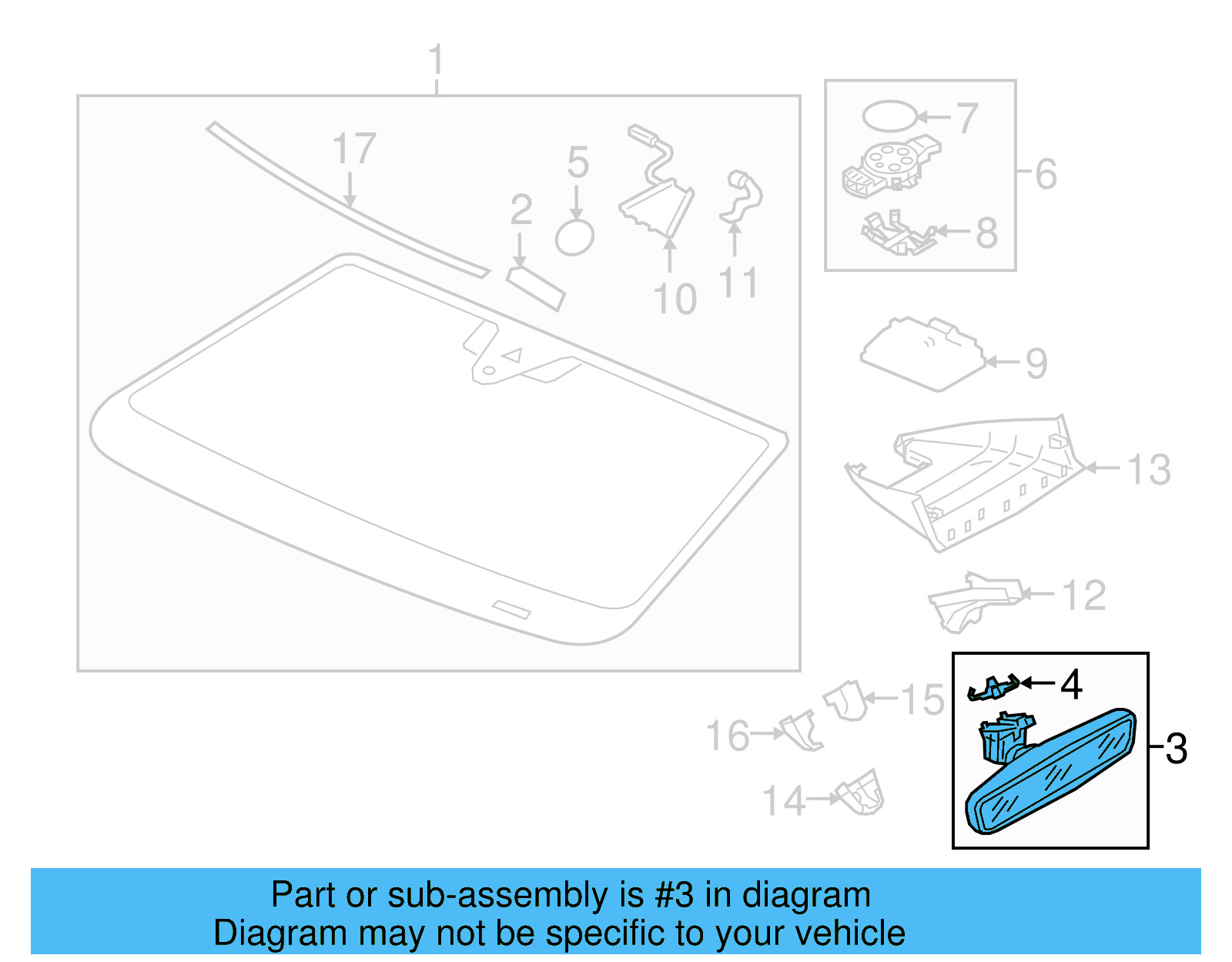 Mirror Inside 3G0-857-511-AM-9B9 - View 41