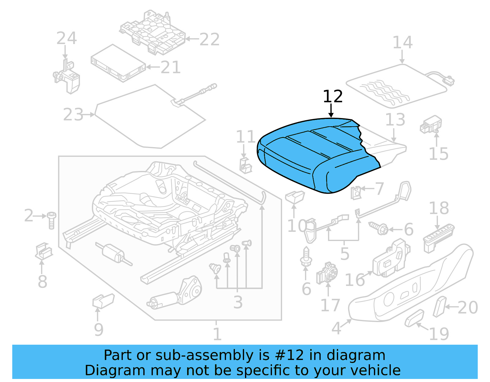 Seat Cover 561-881-405-AG-EED - View 3