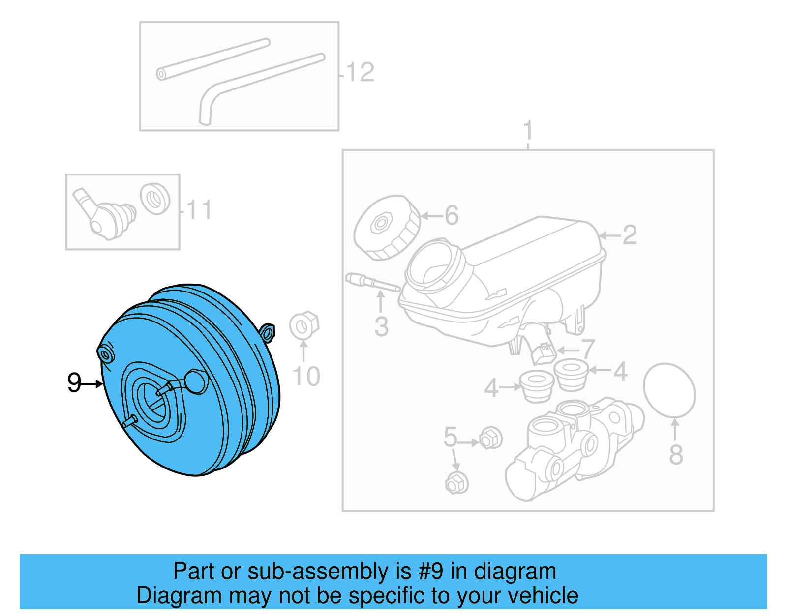 Power Booster 7B0612107G - View 4