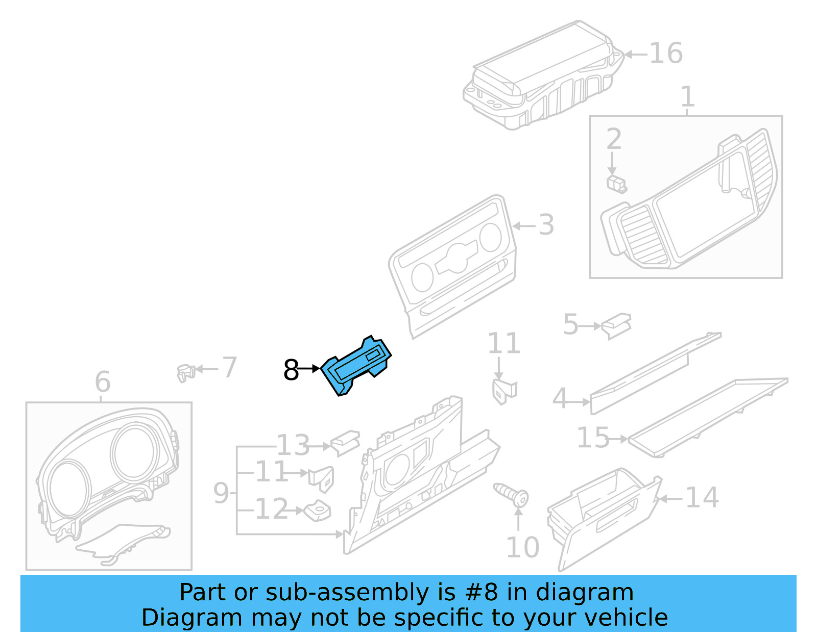 Trim Plate 3CM-858-335-82V - View 13