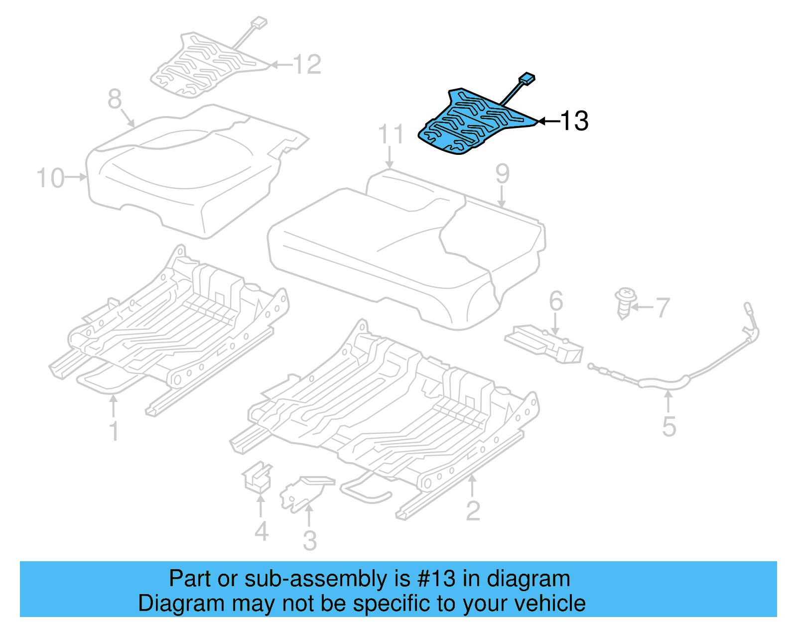 Seat Cushion Heater 7P6-963-551-T - View 10