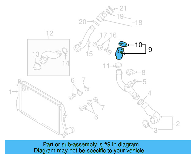 Air Pipe Bolt Assembly 3C0-145-830 - View 9