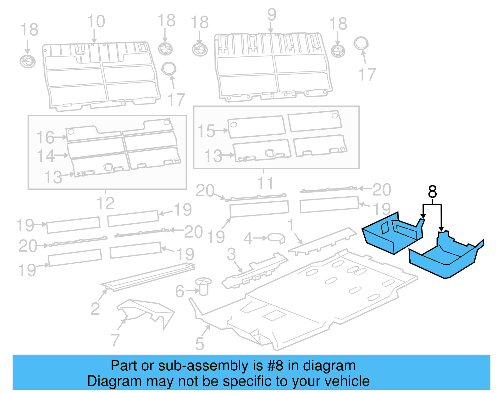 Storage Compartment 7B0-863-221-A-VXL - View 3