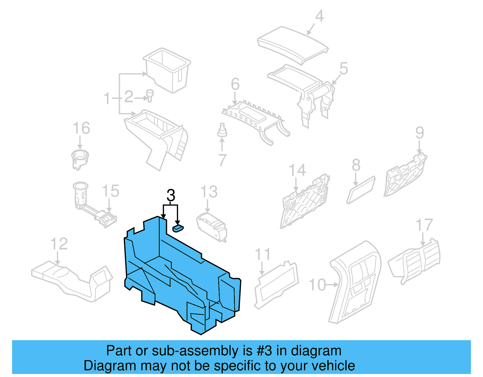 Mount Bracket 3C0-864-089-B - View 7