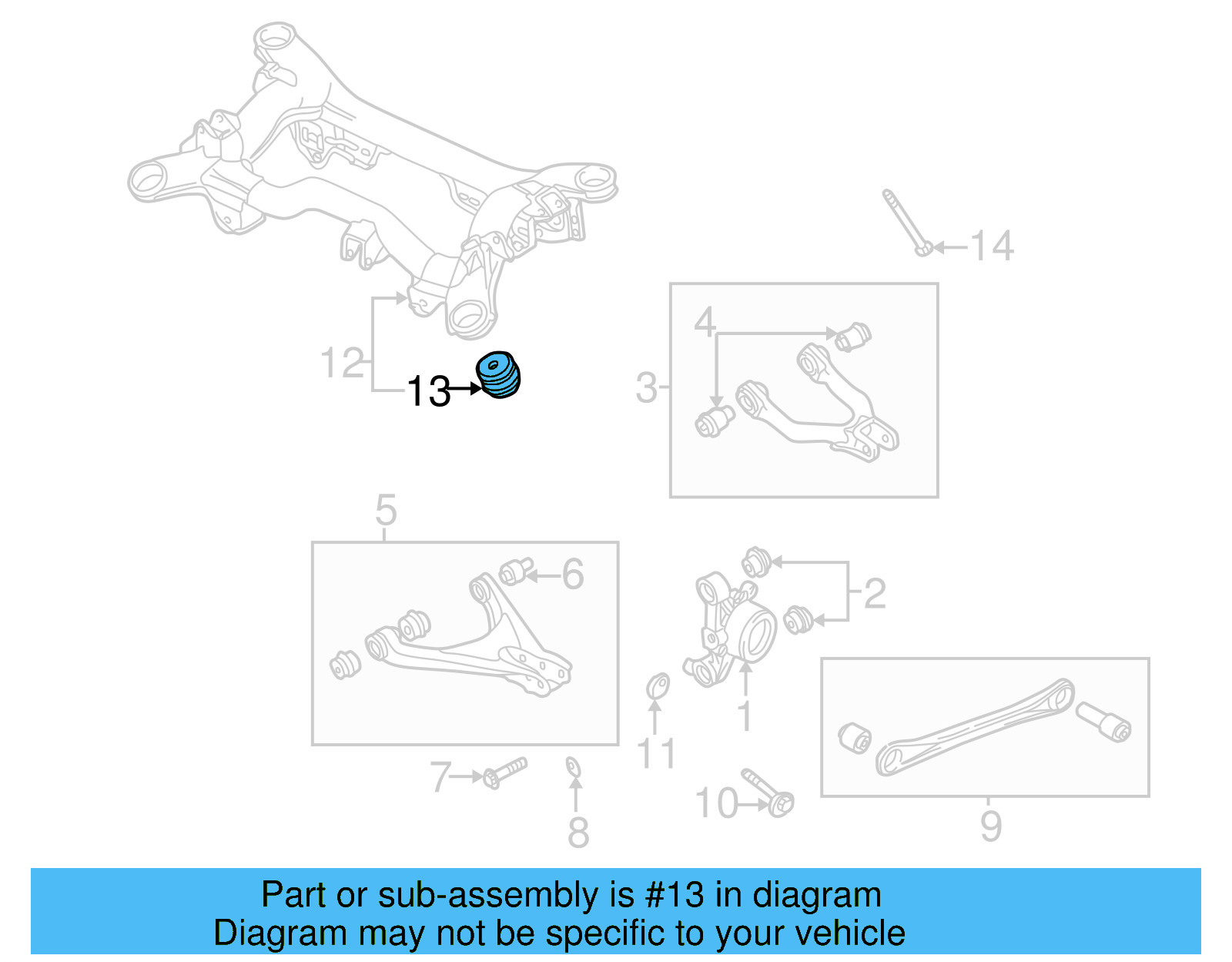 Suspension Cross 8E0-505-145-L - View 6