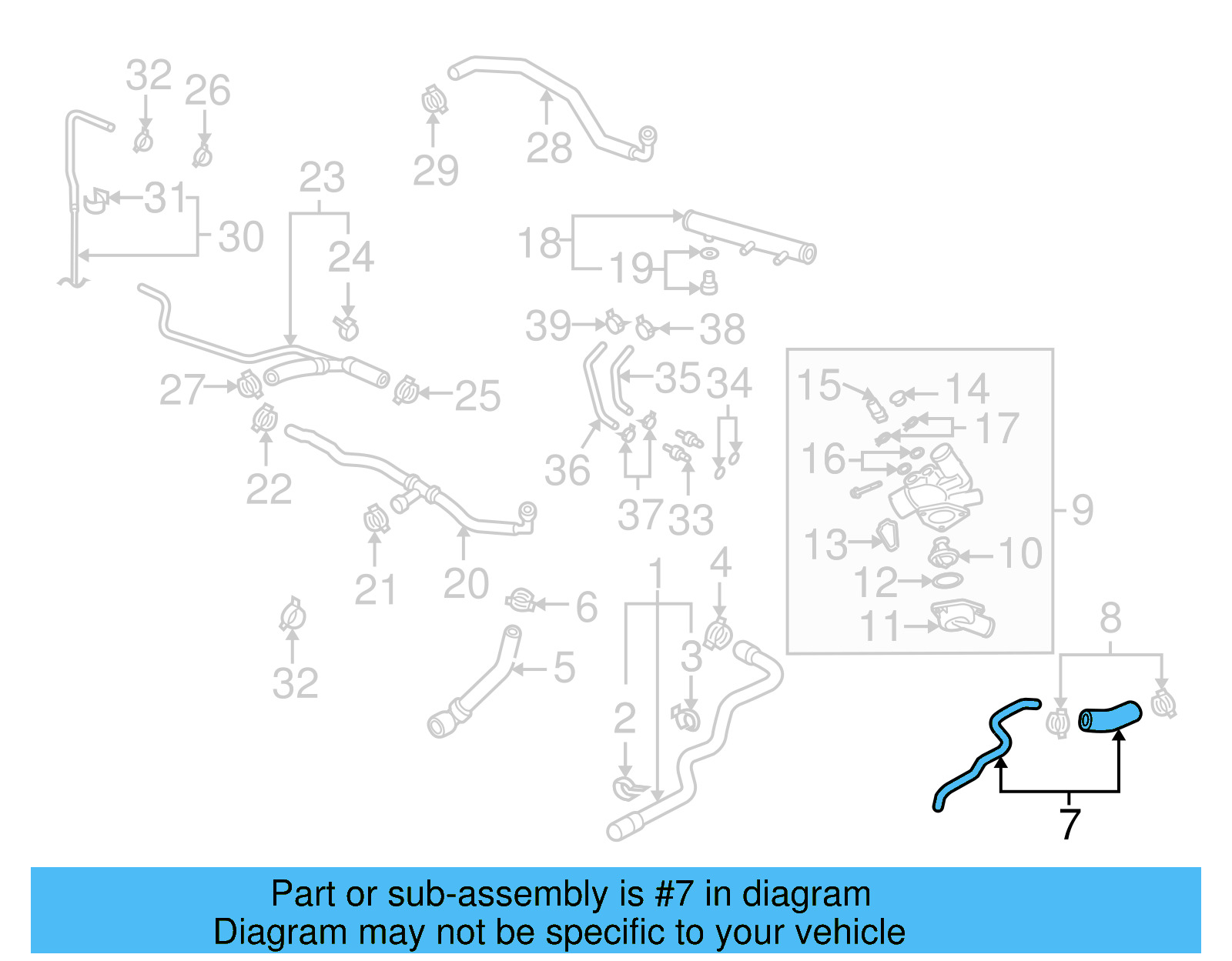 Water Pipe 7L0-121-070-A - View 11