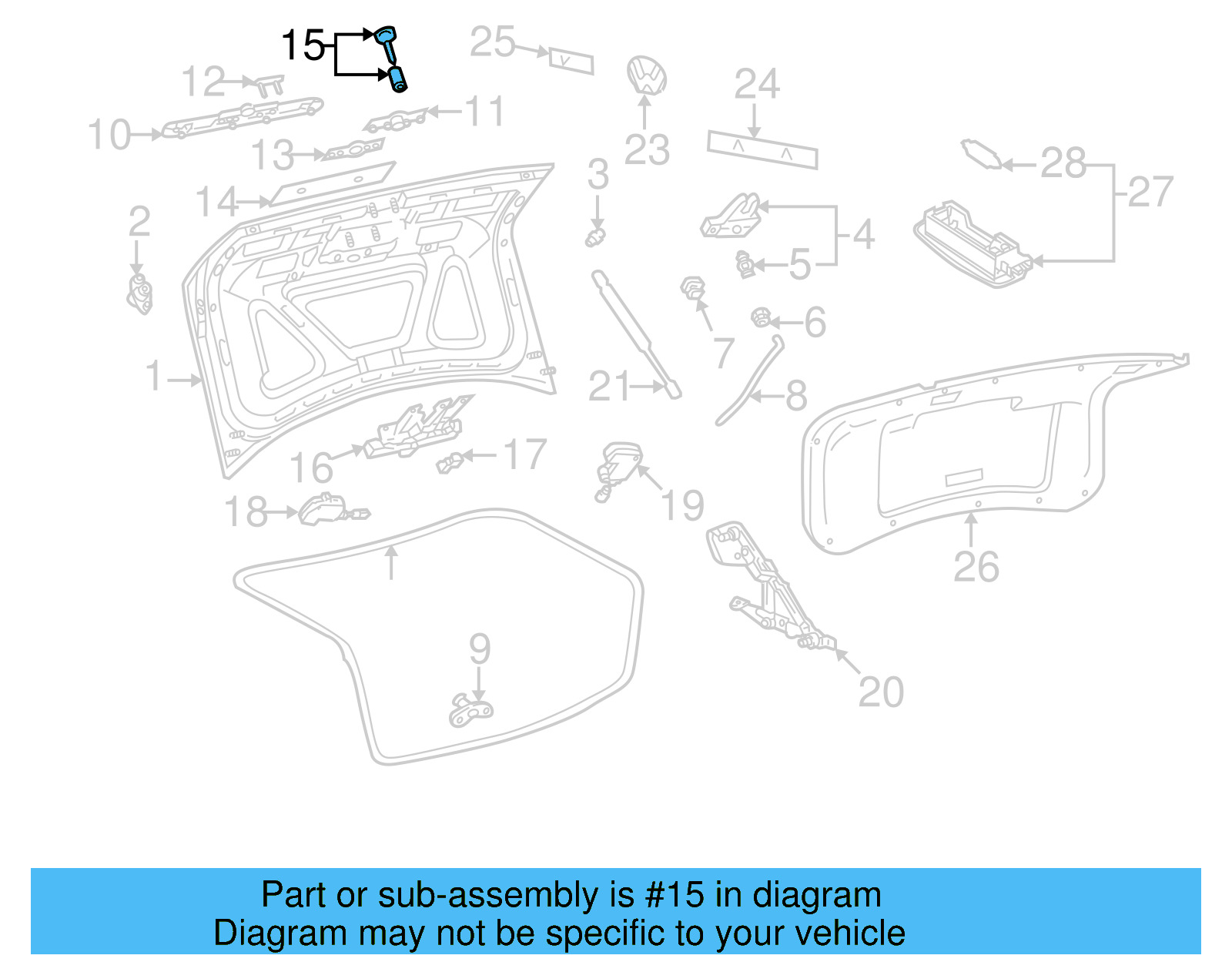 Cylinder & Keys 3B0-827-573-B - View 20