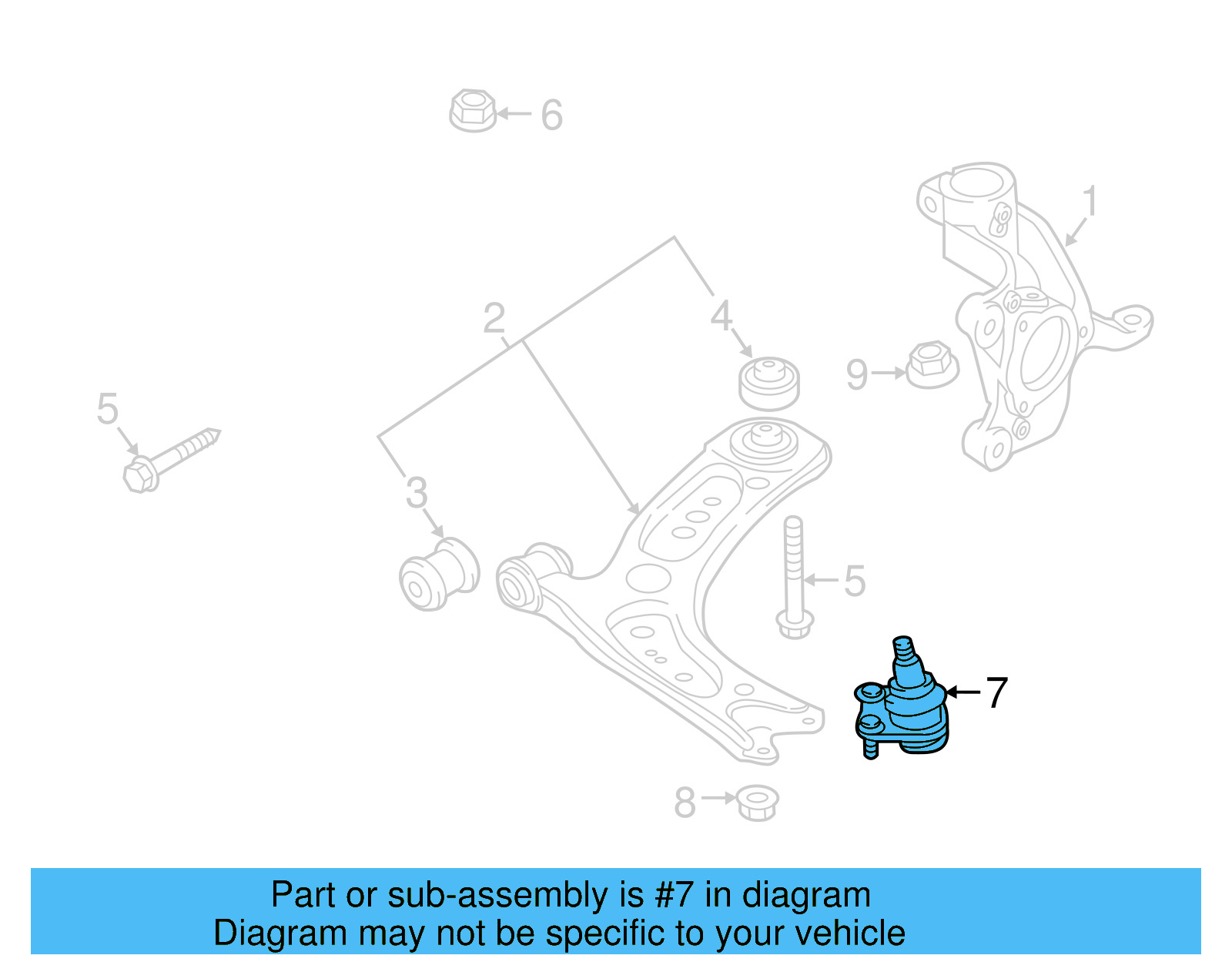 Ball Joint 5WA-407-365 - View 3