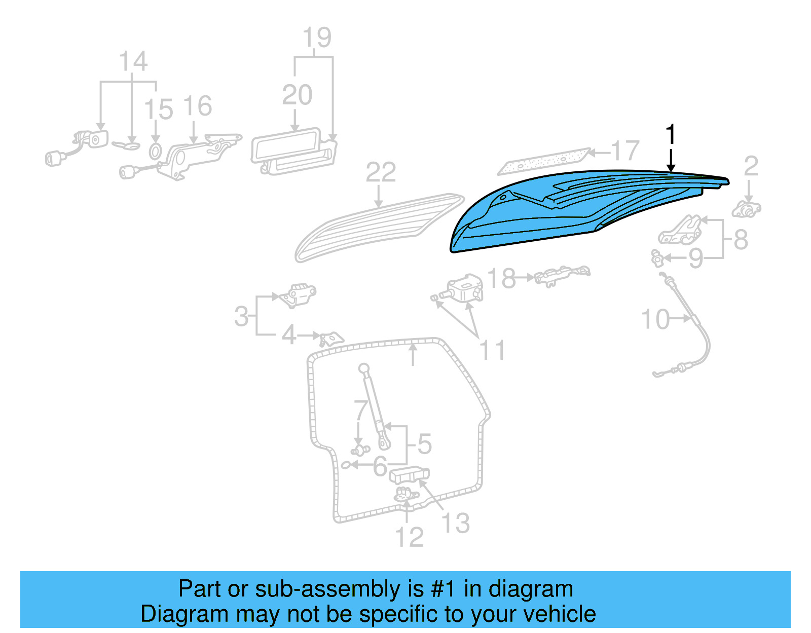 Lift Gate 3B9-827-025-AR - View 4