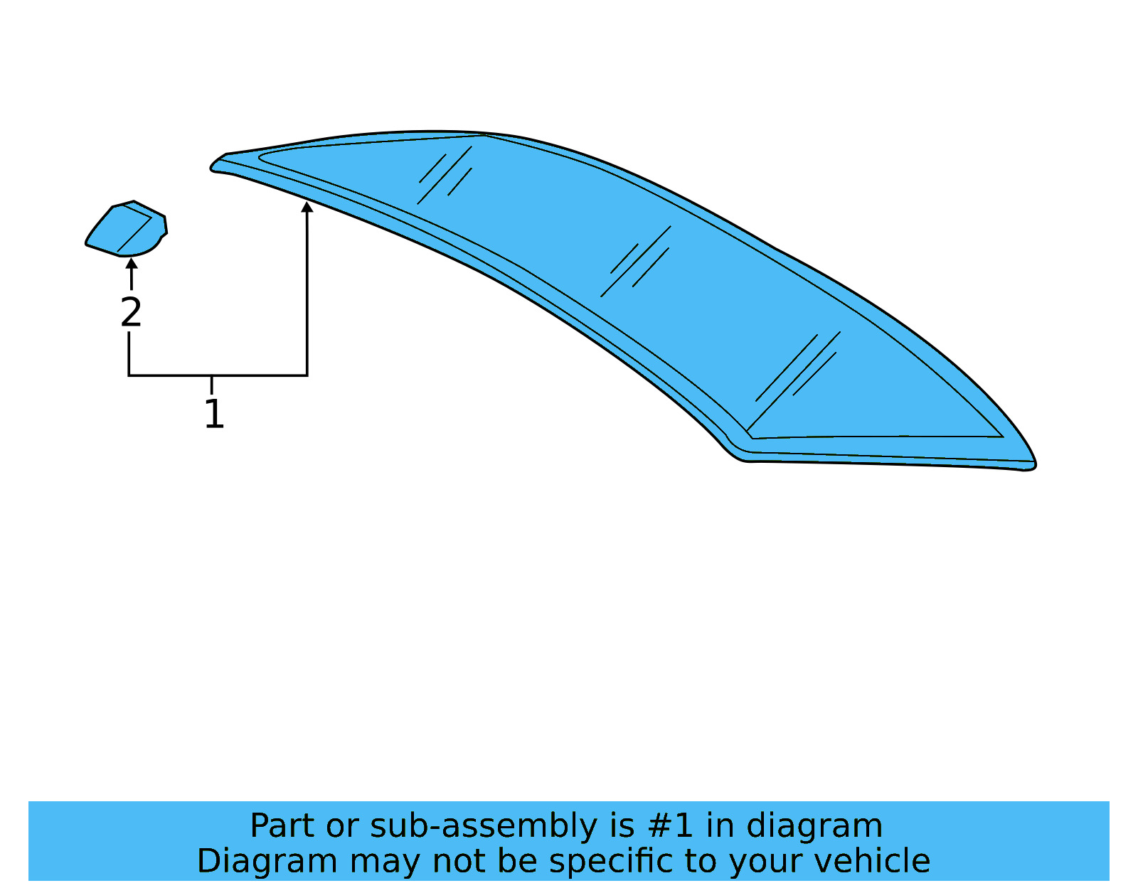 Back Glass 561-845-051-K-NVB - View 4