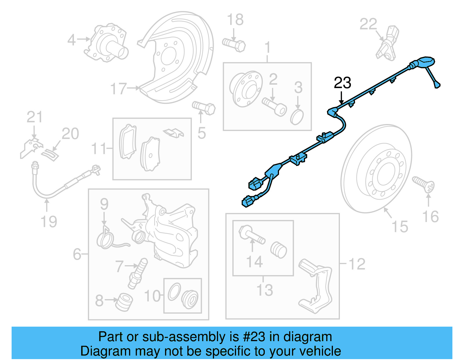 ABS Sensor Wire 5G0-927-904-BC - View 8