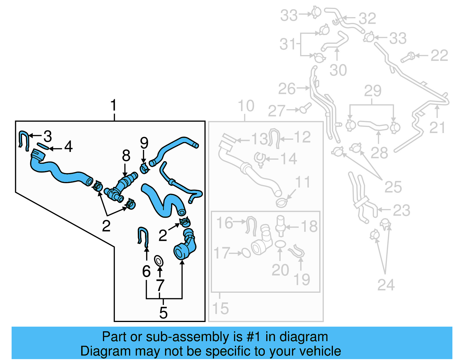 Upper Hose 1K0-122-101-KT - View 23