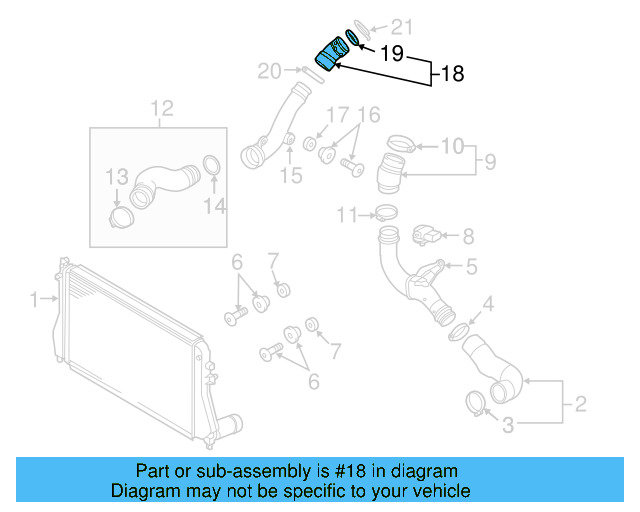 Connector Hose 1K0-145-828-AC - View 75