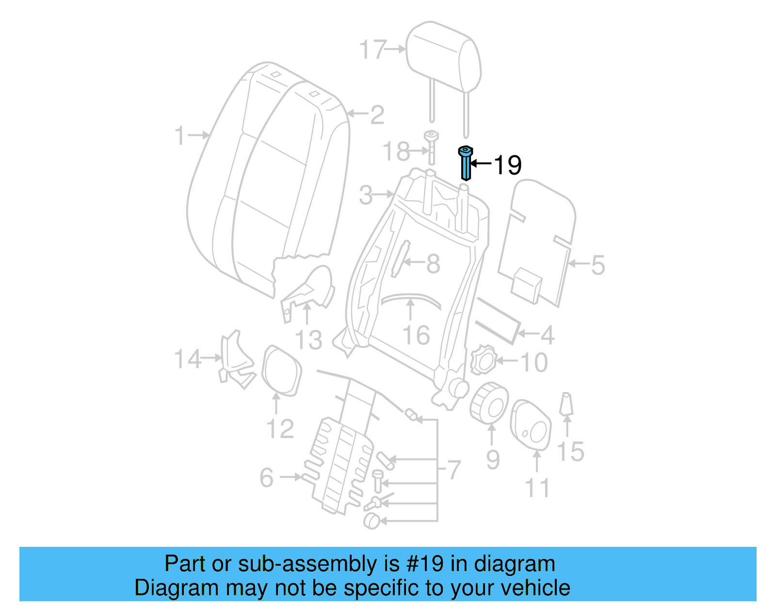 Headrest Guide 1K0-881-920-J-71N - View 10