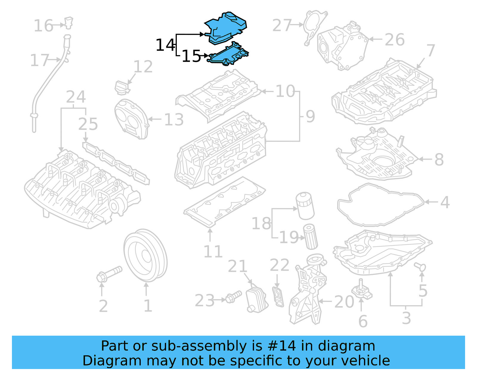 Engine Crankcase Vent Valve 06K-103-495-BM - View 14
