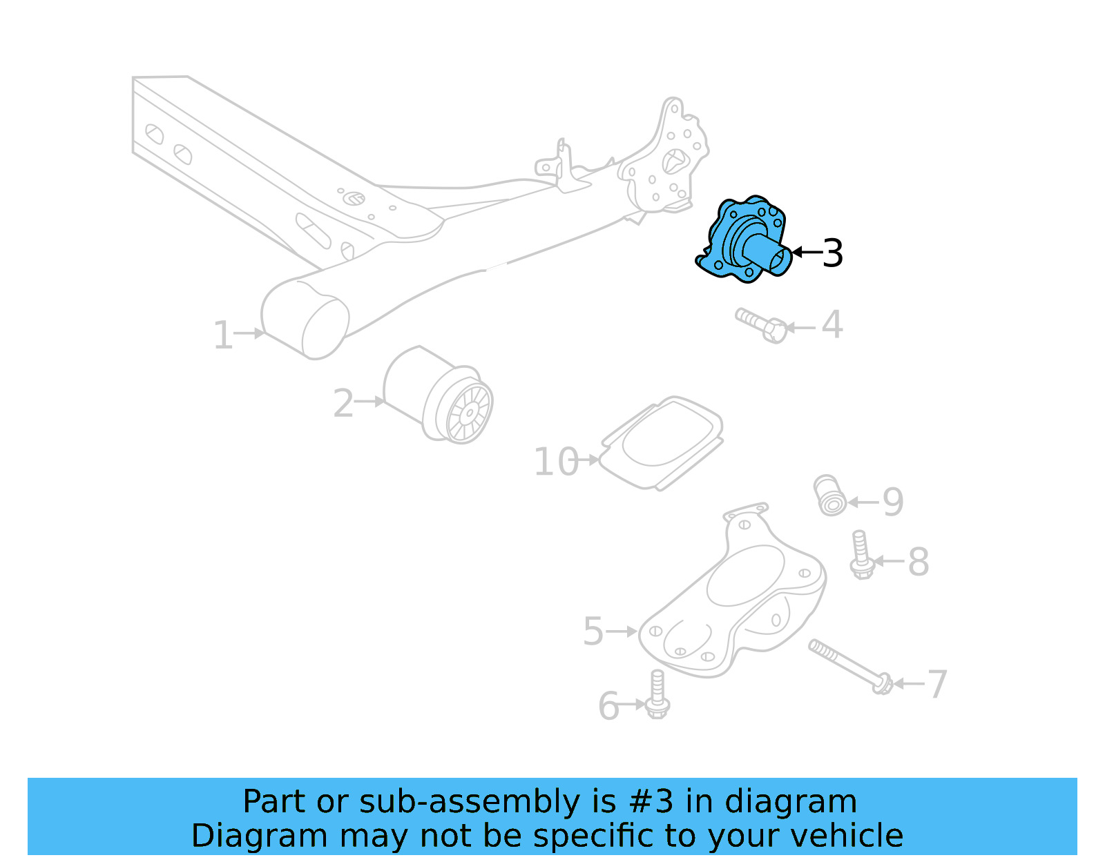 Stub Axle 5QM-501-117-A - View 8