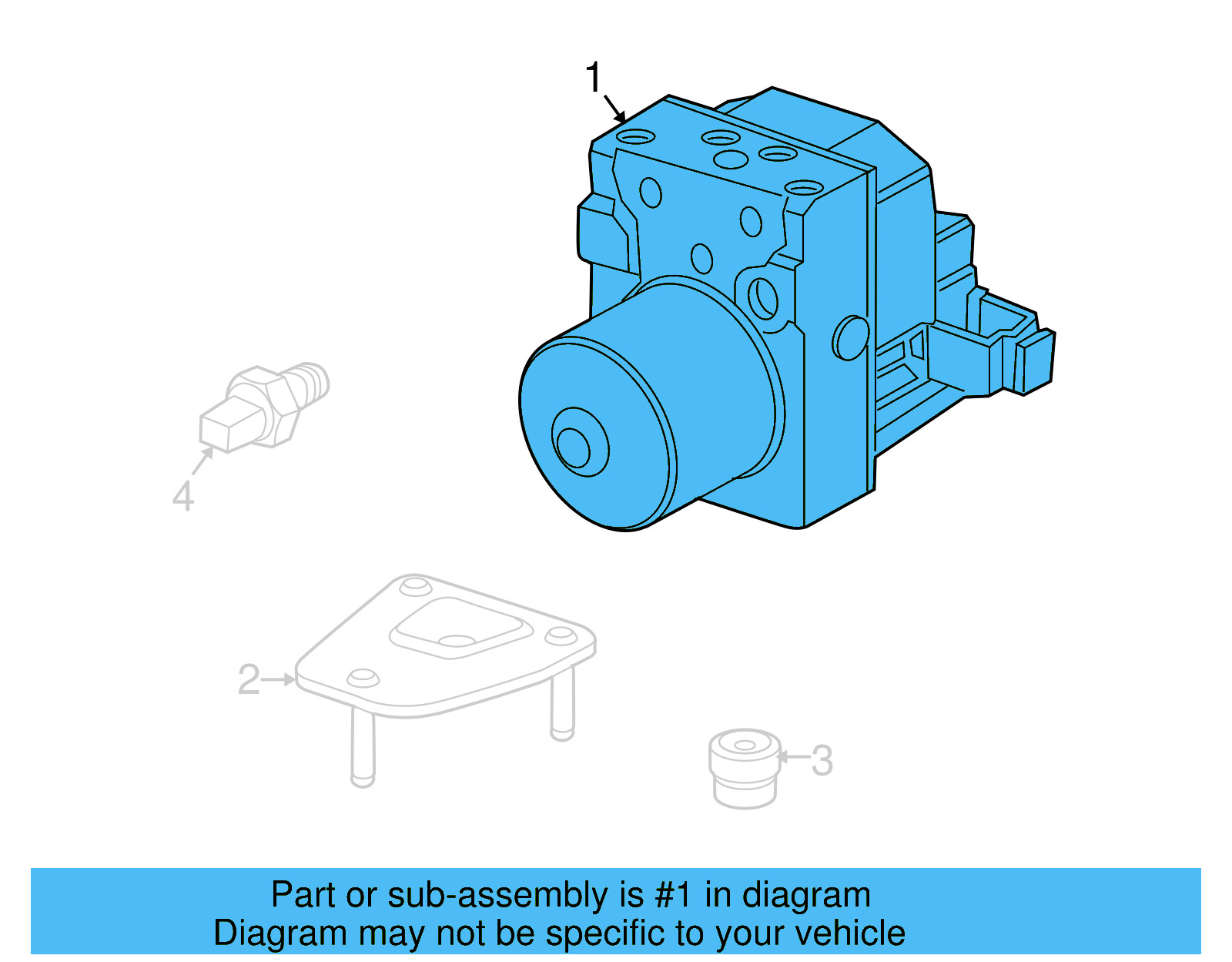ABS Control Unit 3D0-614-517-AL - View 2