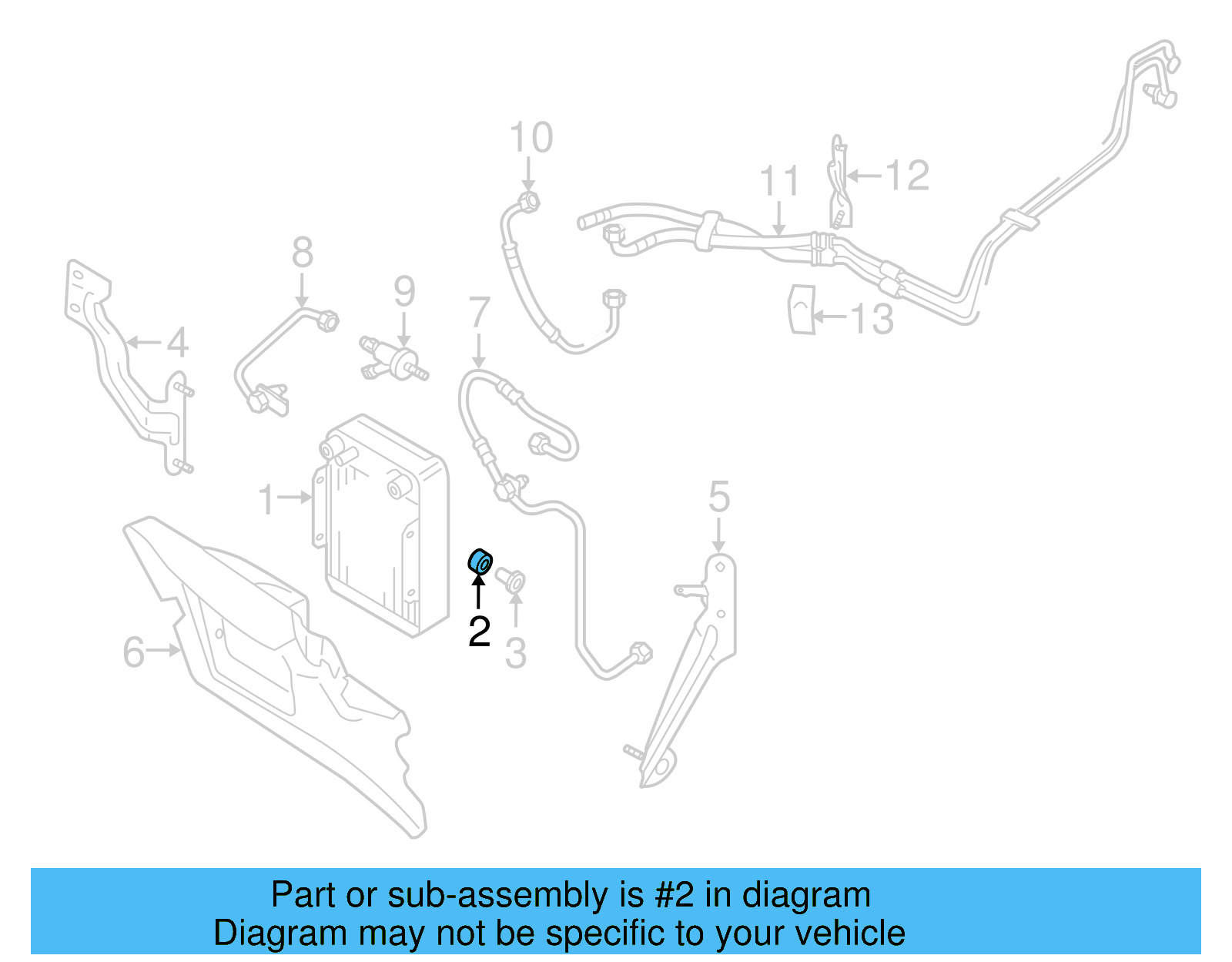 Radiator Isolator 4D0-317-867-A - View 7