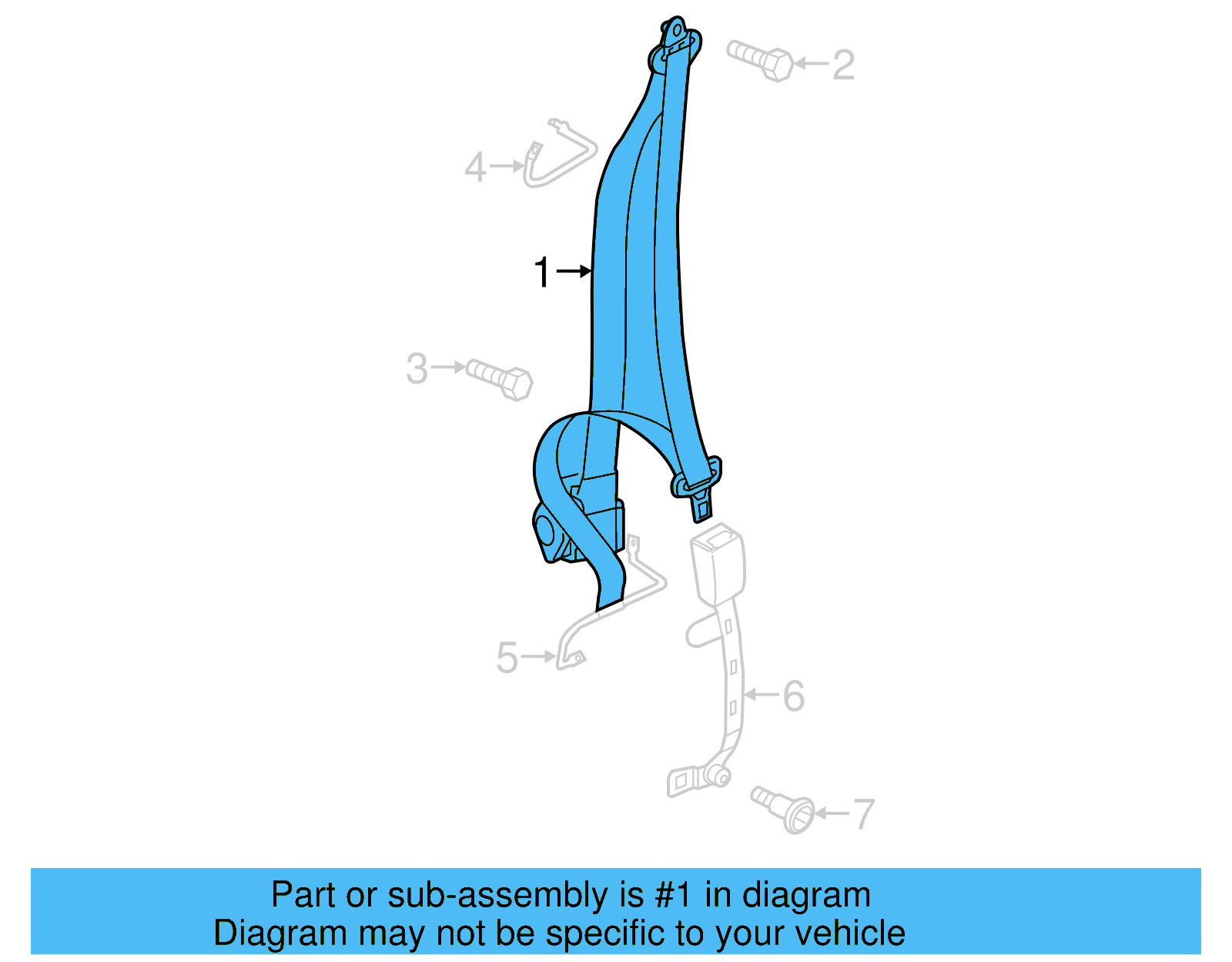 Lap & Shoulder Belt 5C5-857-706-F-RAA