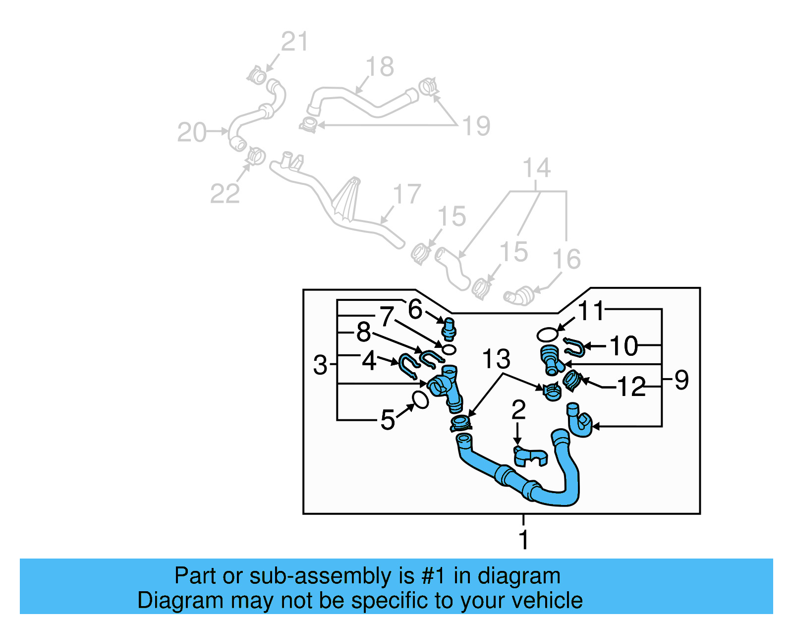 Lower Hose 5Q0-122-051-EG