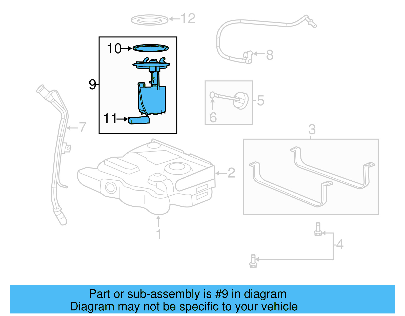 Fuel Pump Assembly 7B0-919-051-A - View 4