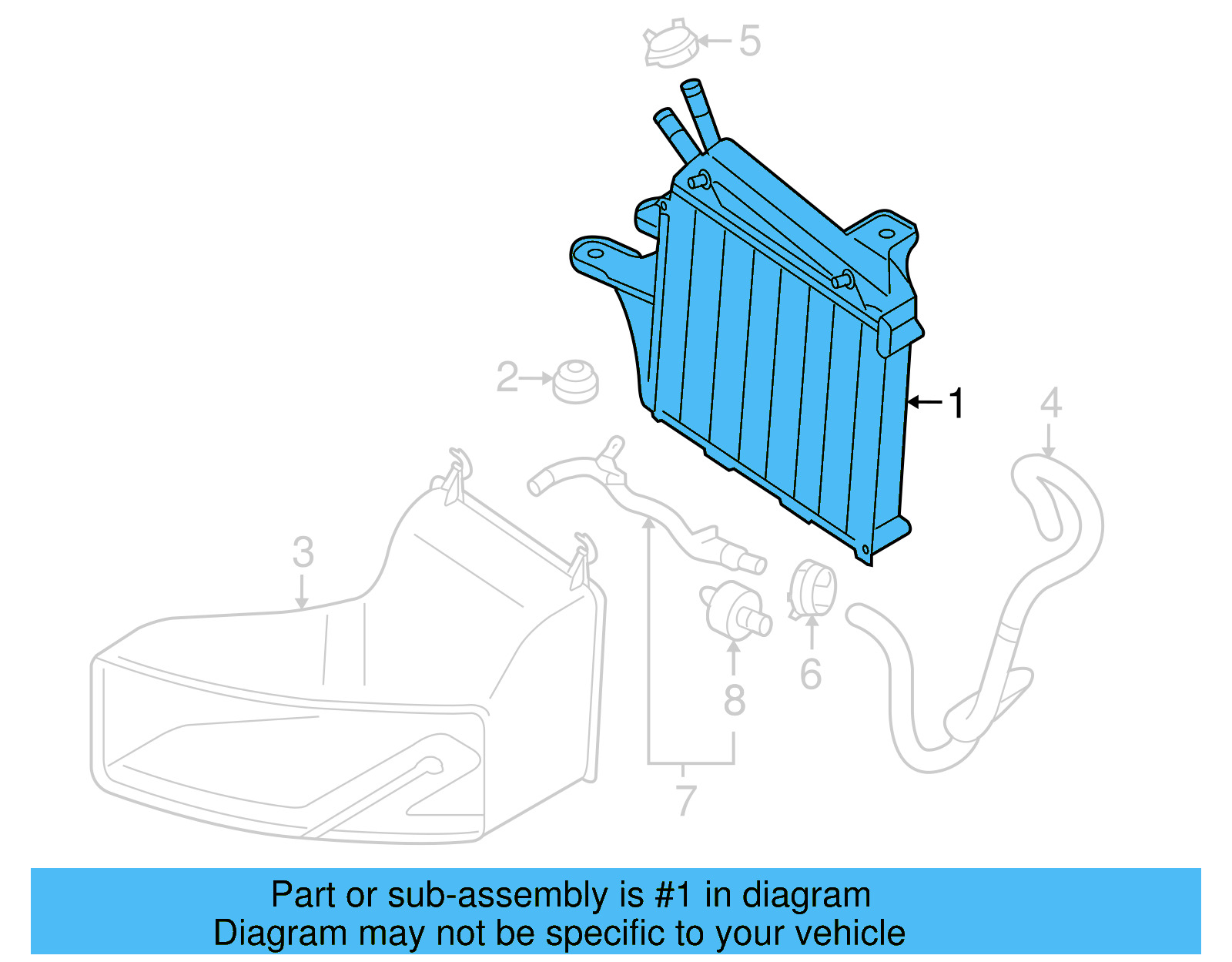 Radiator 1K0-198-251-CS - View 12