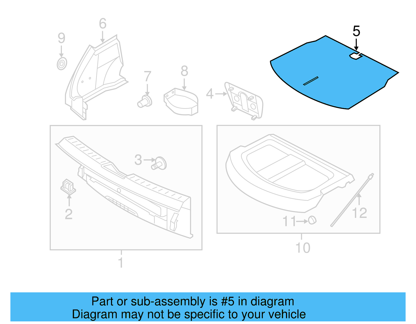 Spare Cover 5C5-863-463-D-CA9 - View 12