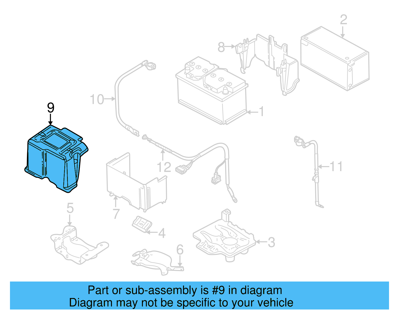 Battery Cover 1J0-915-435-C - View 5