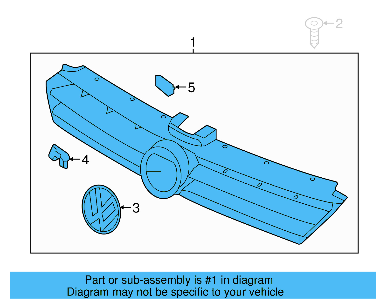 Grille 5G0-853-651-E-ADQ - View 4
