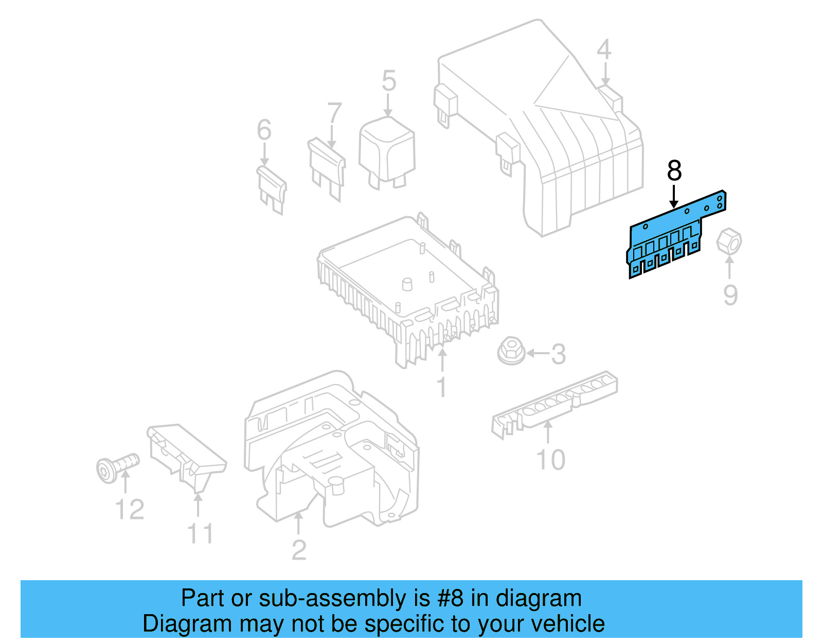 Main Fuse 3C0-937-629-D - View 12