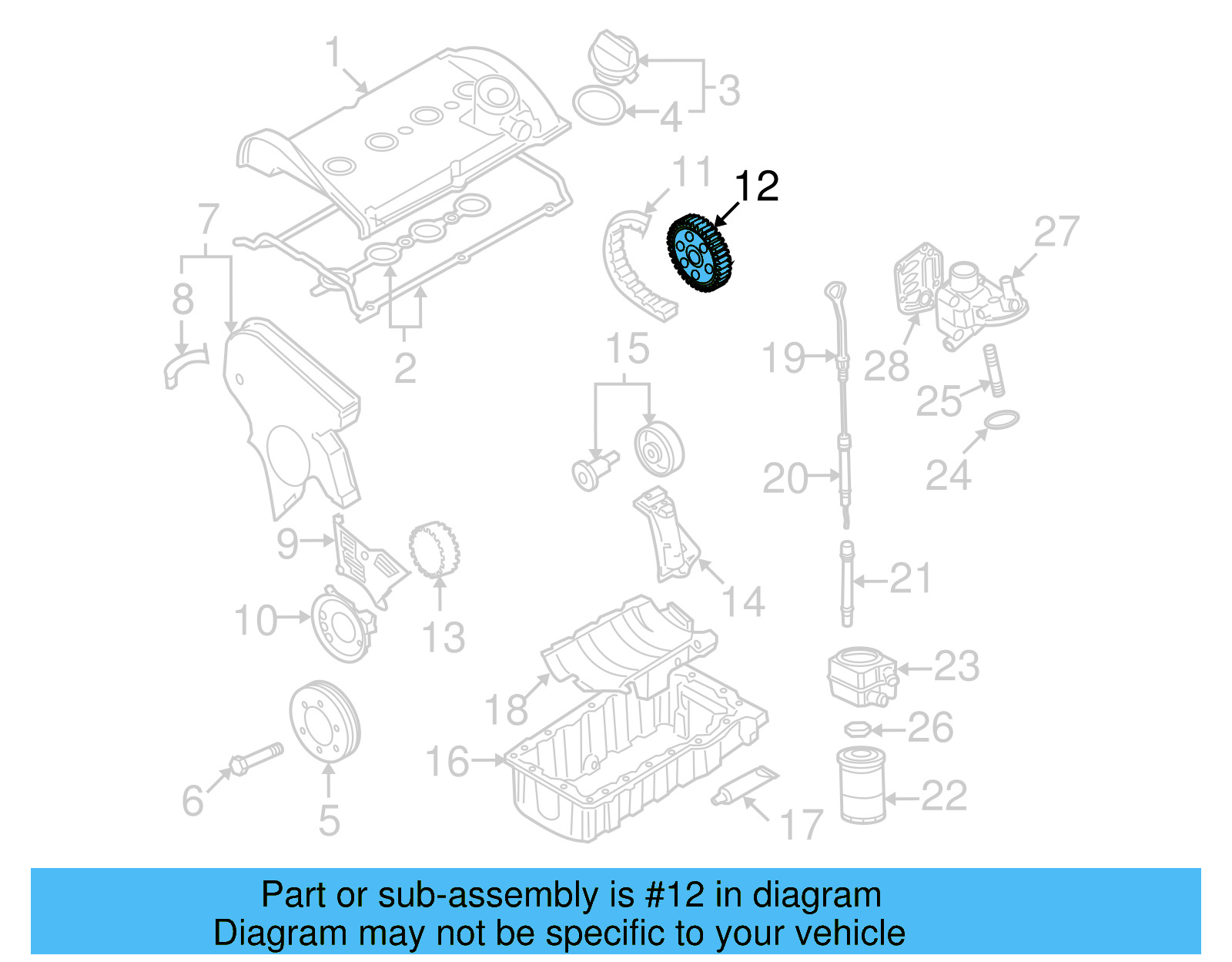 Camshaft Gear 06B-109-111 - View 2