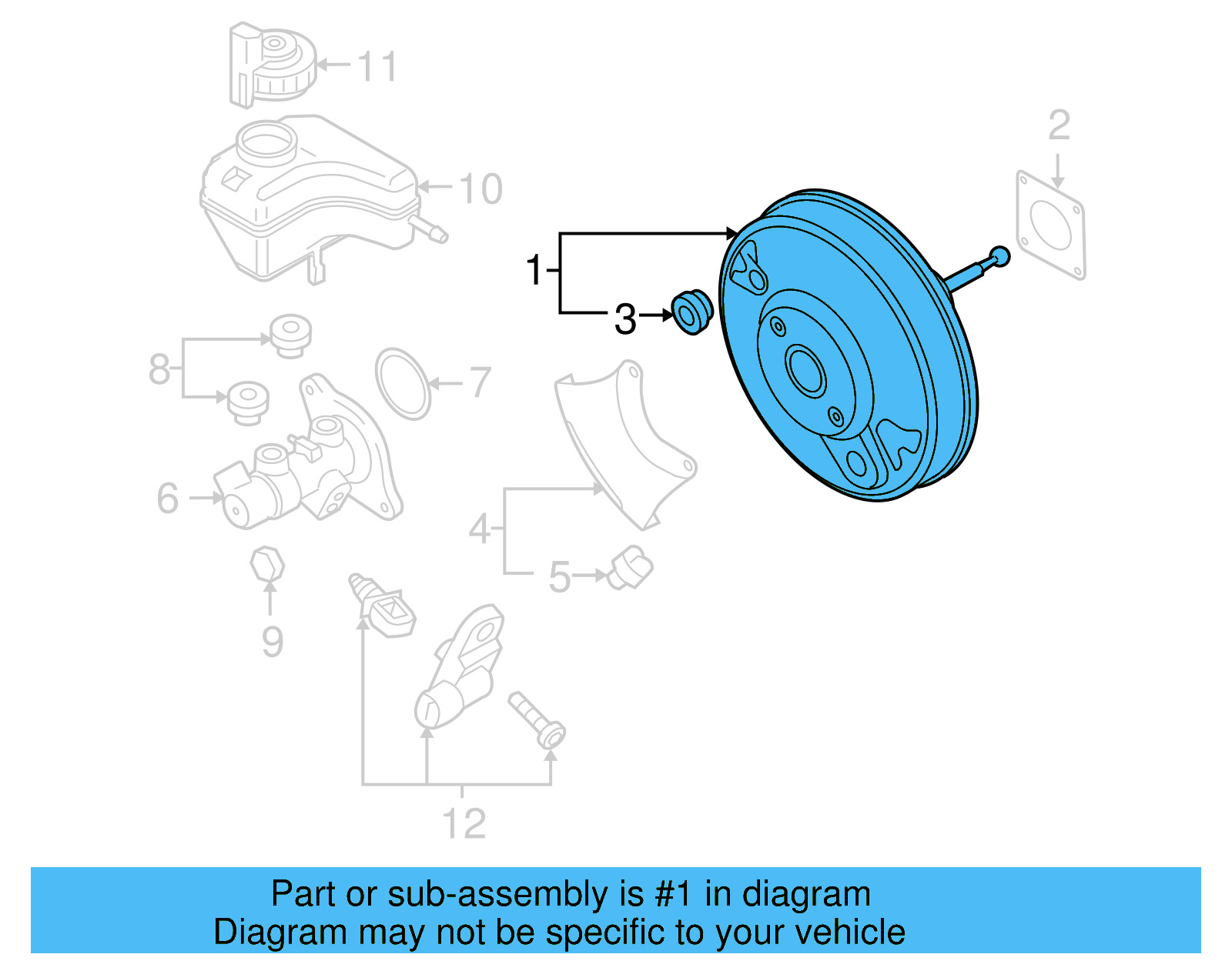 Power Booster 5N1-614-106-C-REP - View 4