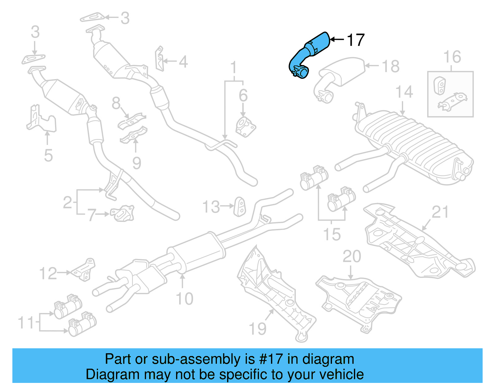 Tail Pipe Extension 7P6-253-681-S - View 20