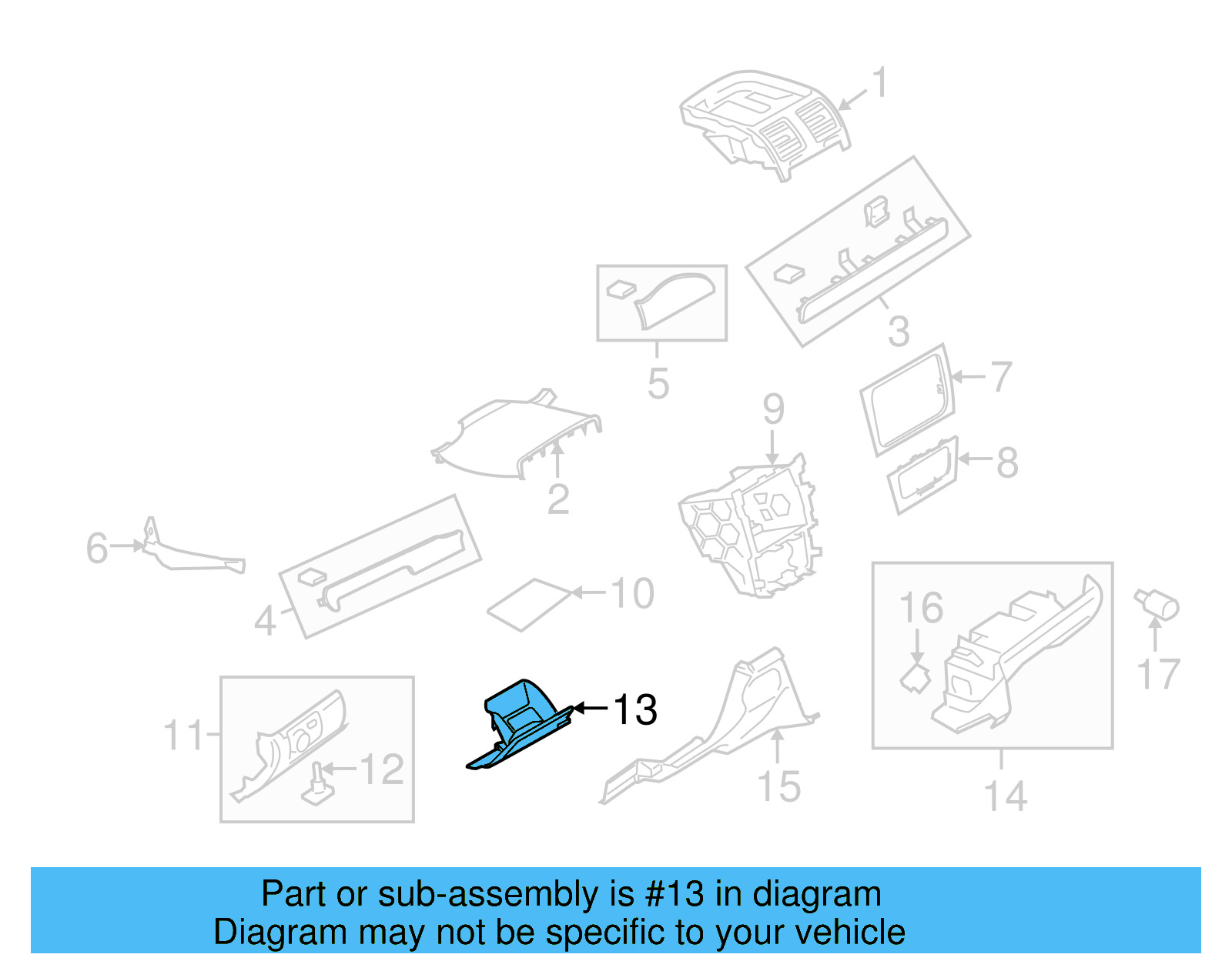 Instrument Panel Coin Holder 5K1-857-919-D-82V - View 5