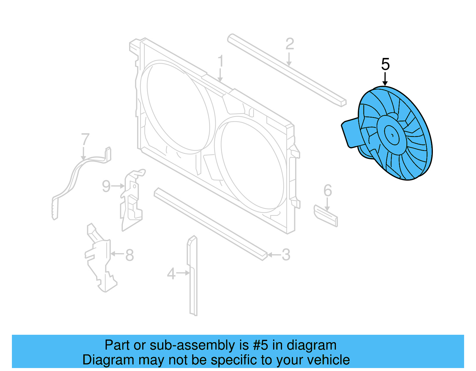 Fan & Motor 3D0-959-453-G - View 6