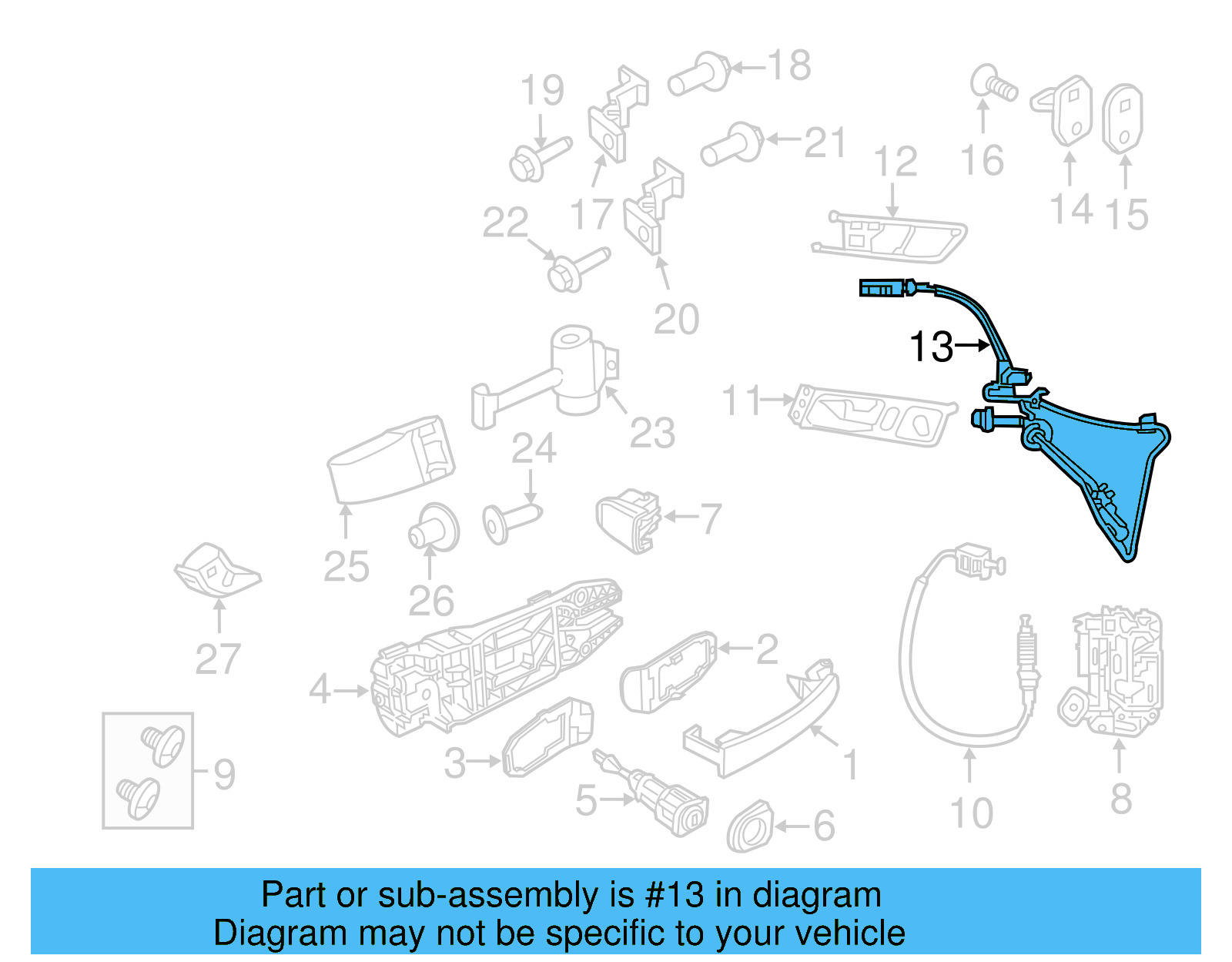 Opener Cable 5C6-837-085-A - View 5