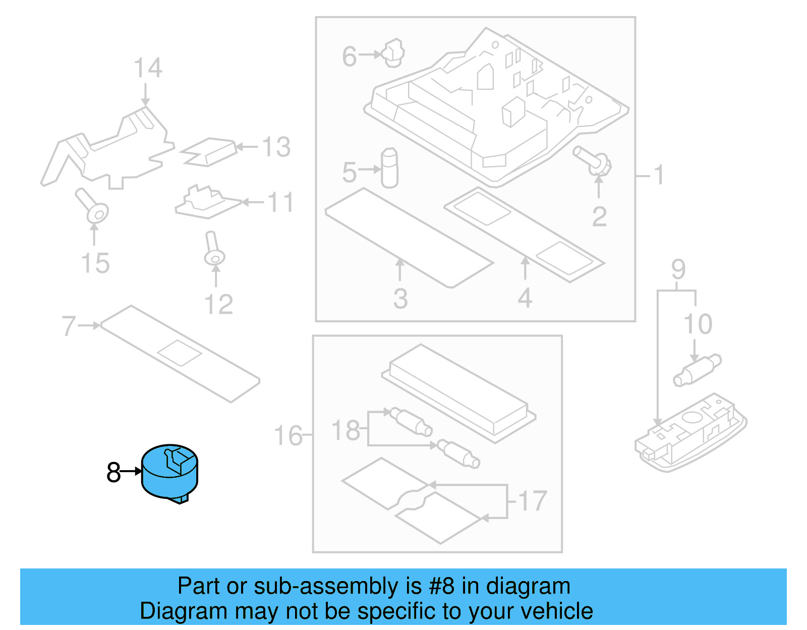 Sunroof Switch 1K9-959-561-YBE - View 20