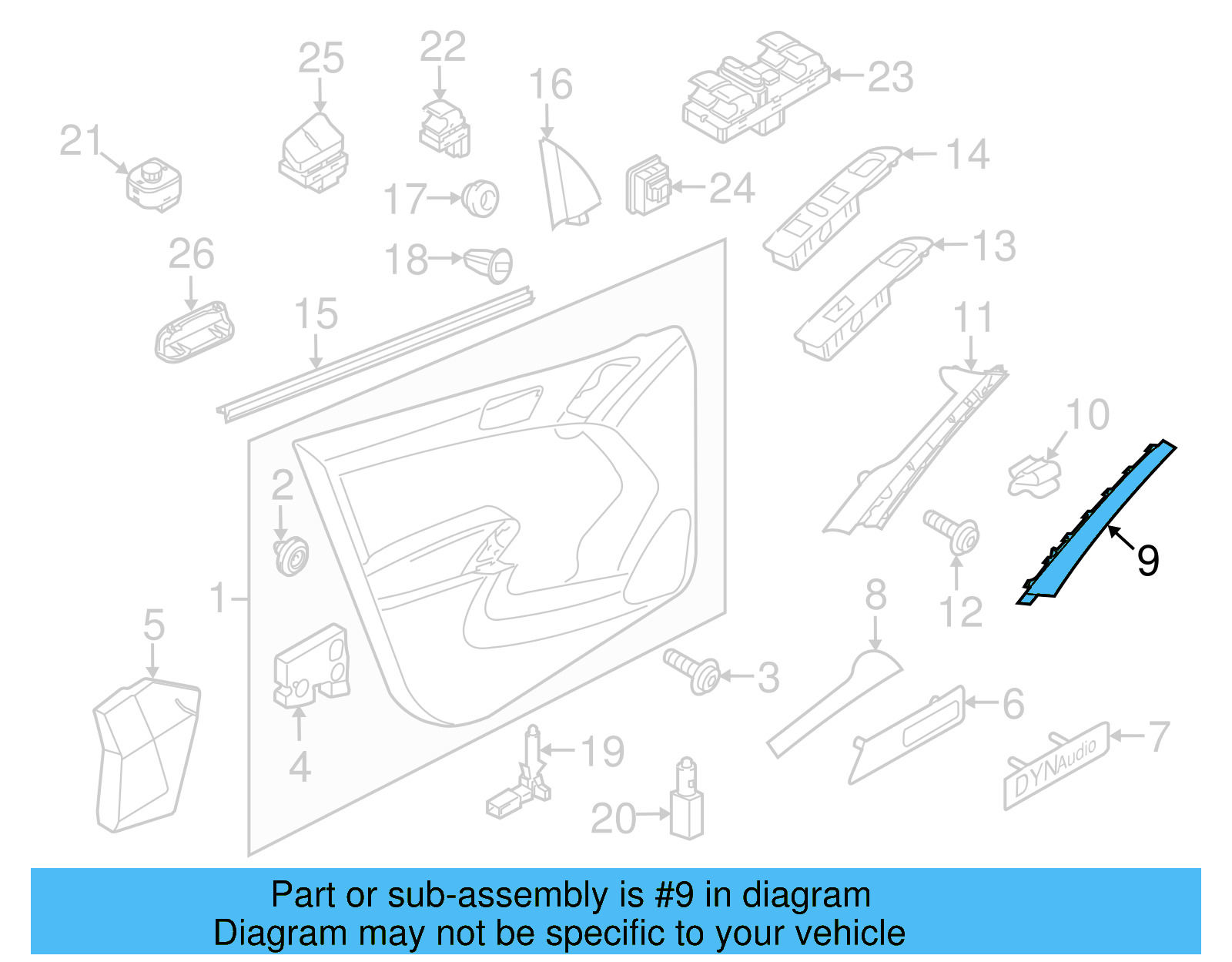 Handle Cover 5N0-867-172-D-H67 - View 7