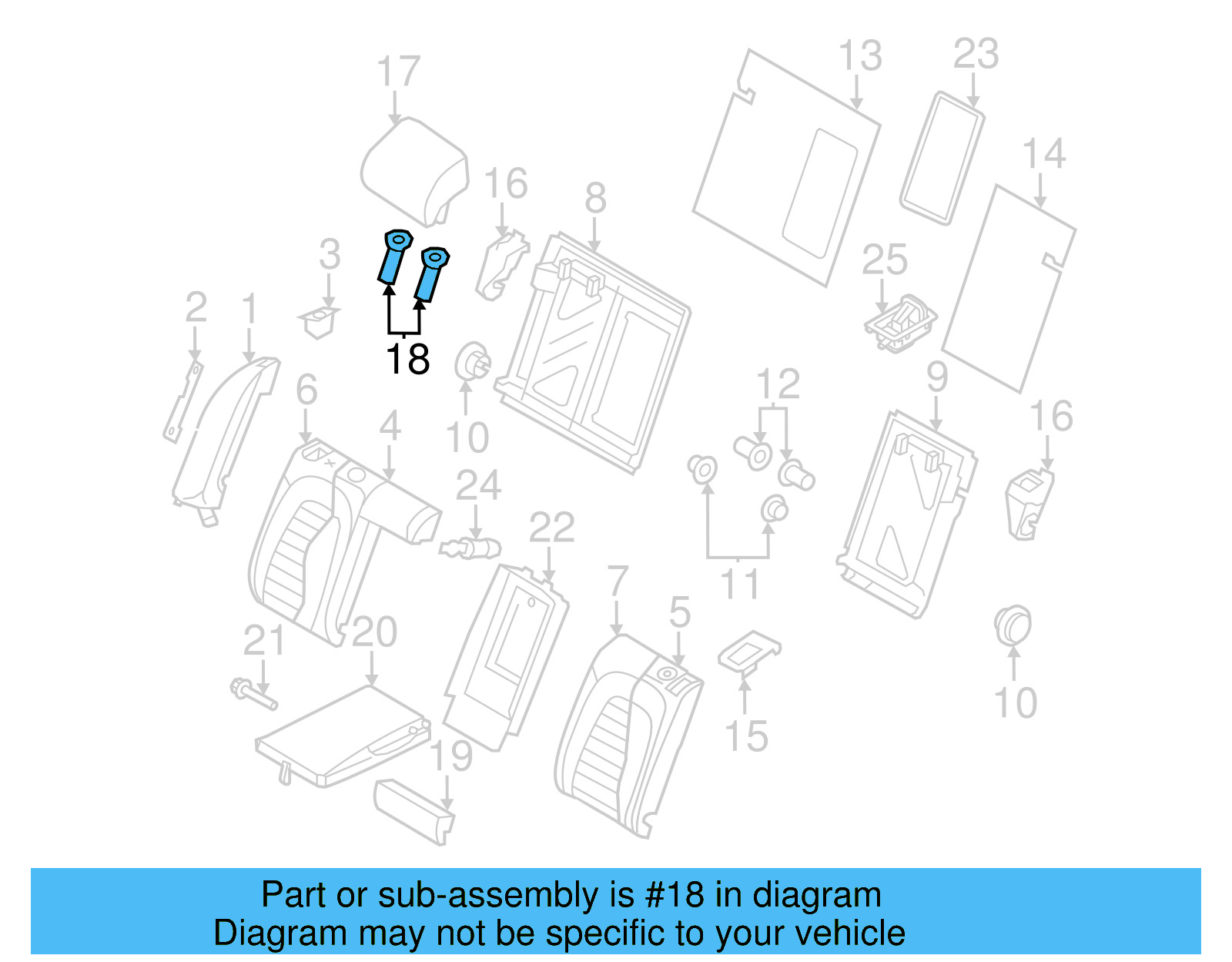 Headrest Guide 8T0-886-920-A-4PK - View 3