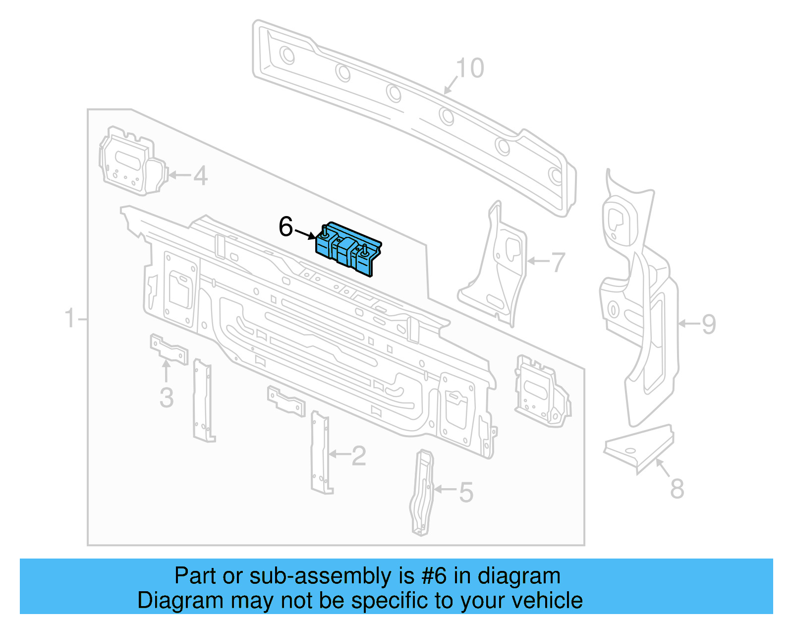 Center Reinforced 5G6-813-323 - View 9