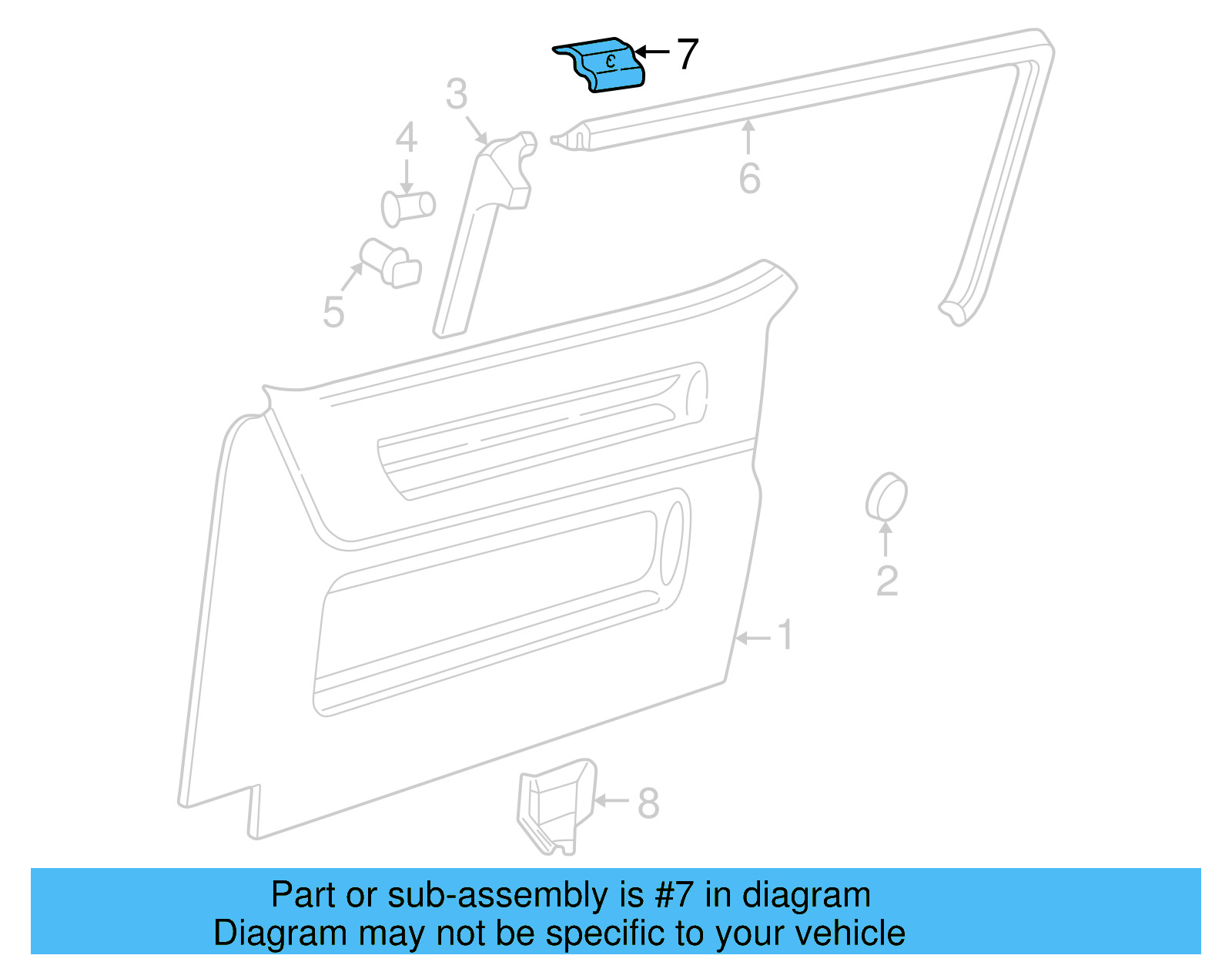 Door Trim Panel Clip 7M0-867-299-K - View 13