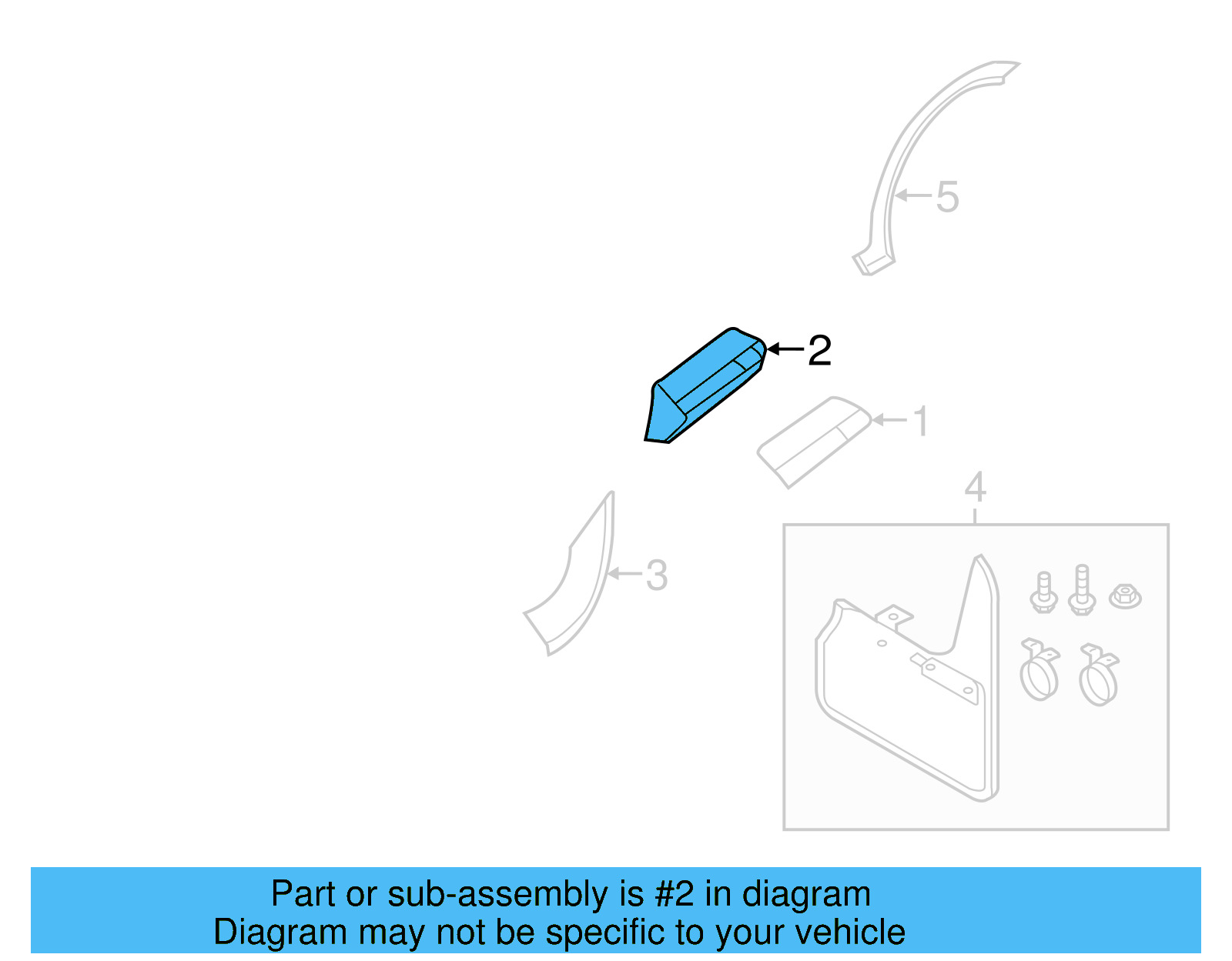 Molding 5C5-854-931-M-9B9 - View 14