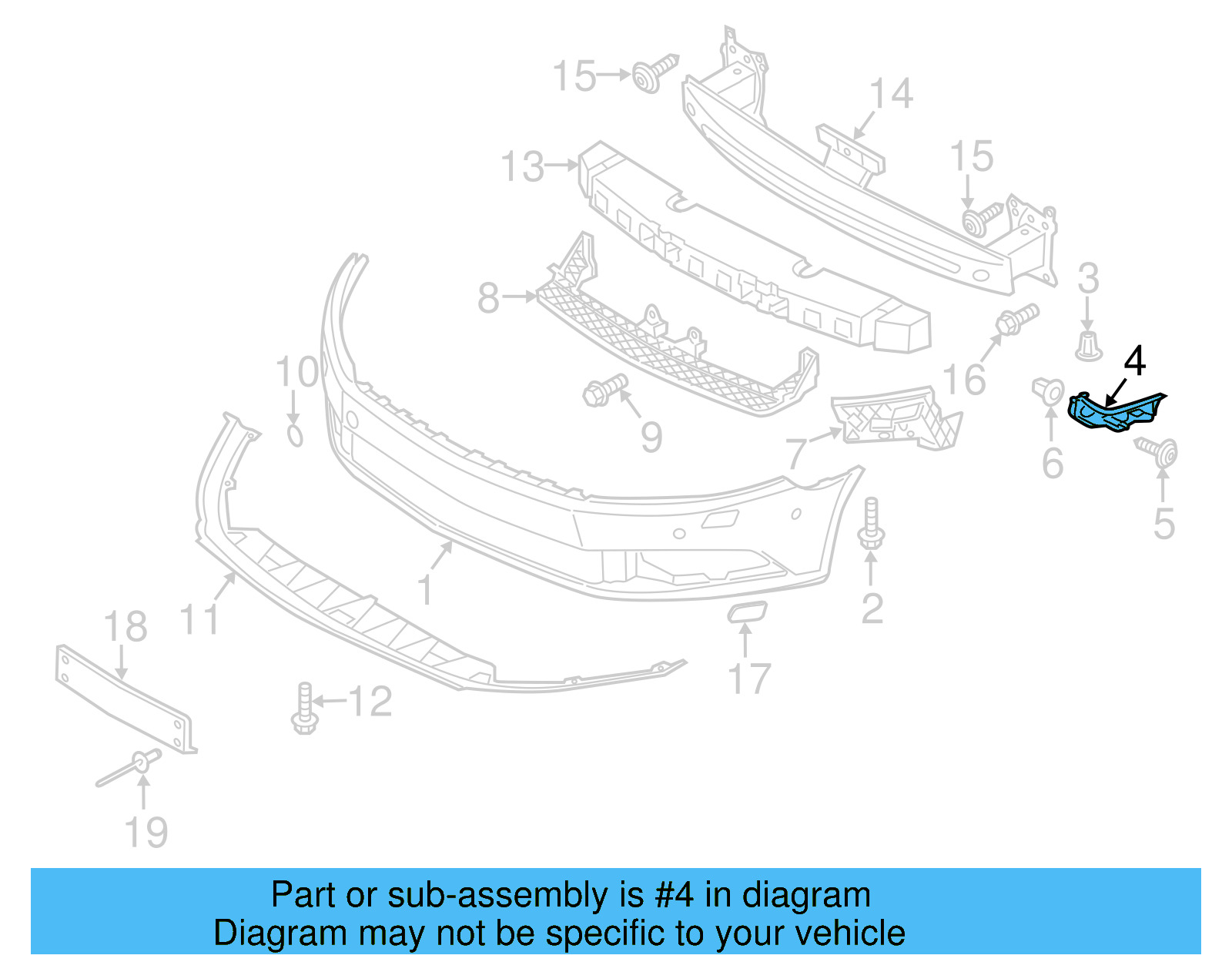 Side Bracket 3C8-807-184-C - View 5