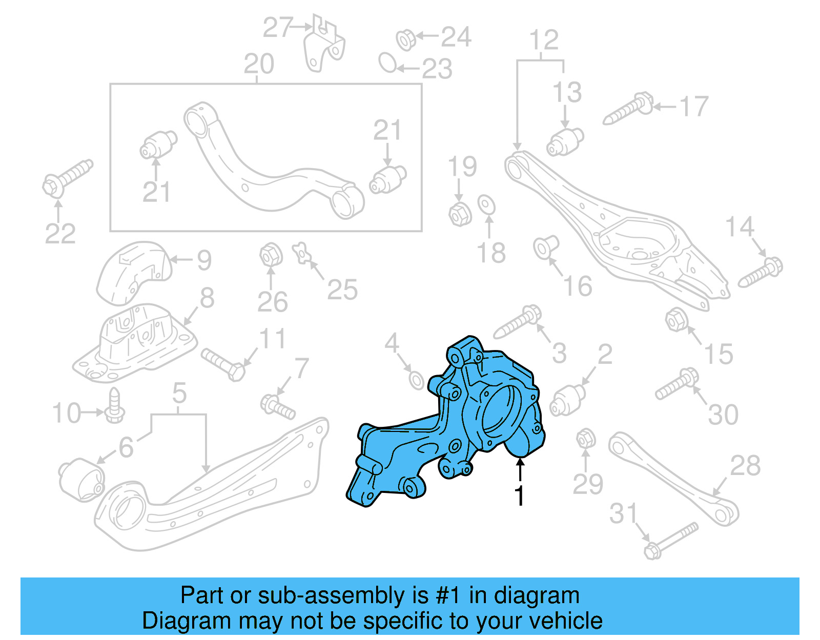 Knuckle 5QF-505-436-F - View 3