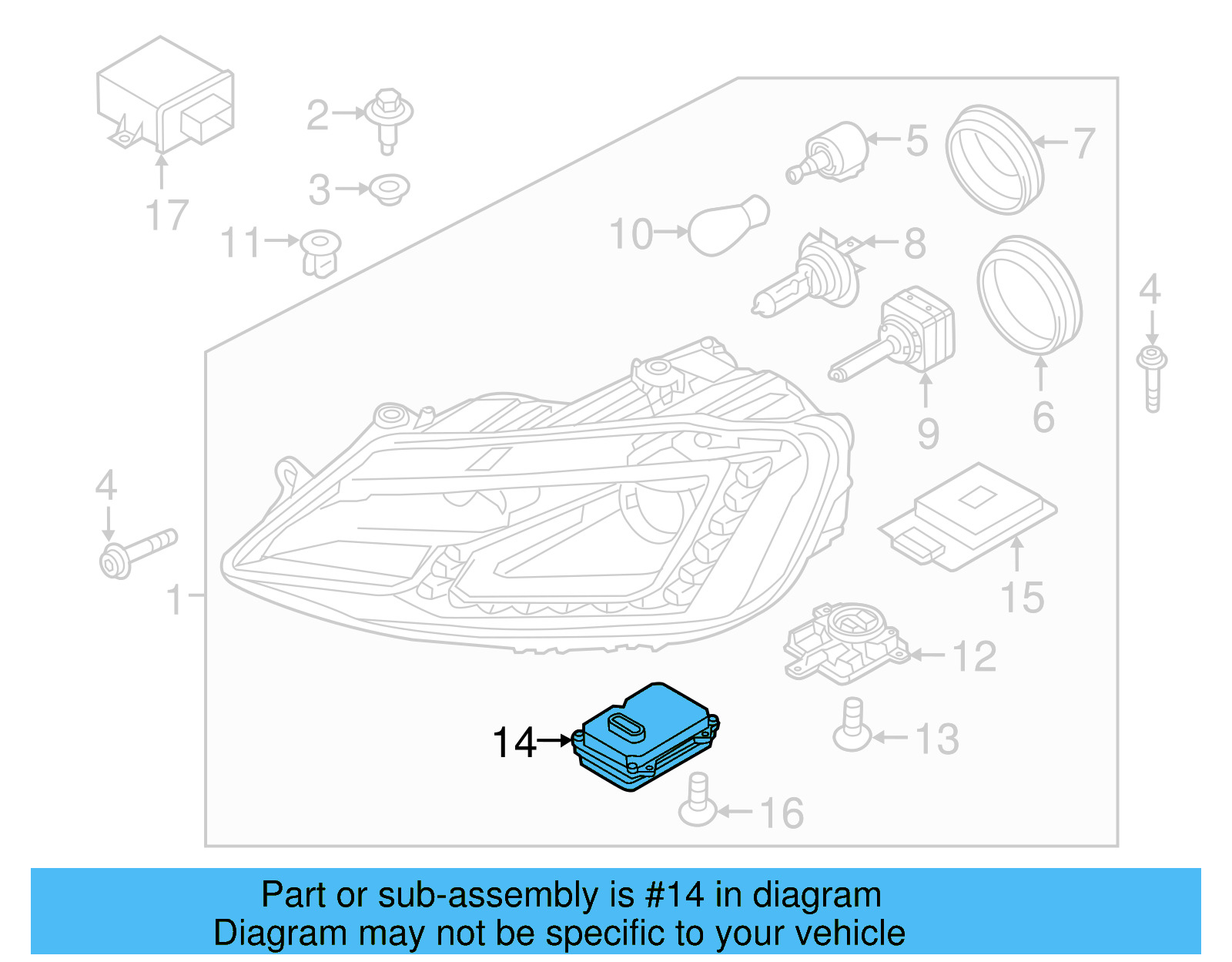 Headlight Control Module 4H0-941-329 - View 29